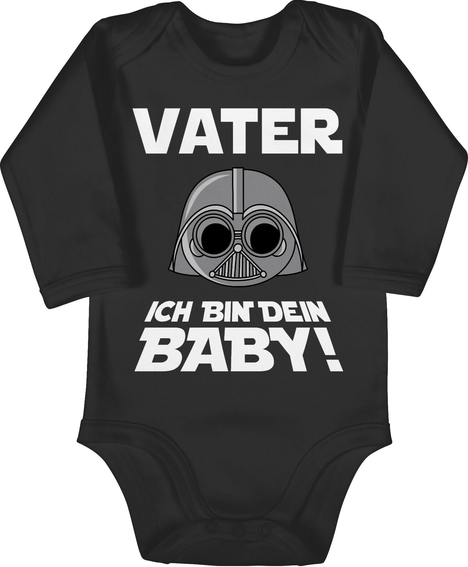 Shirtracer Baby Baby Vater Geschenk Schwarz dein bin Shirtbody ich Vatertag 1