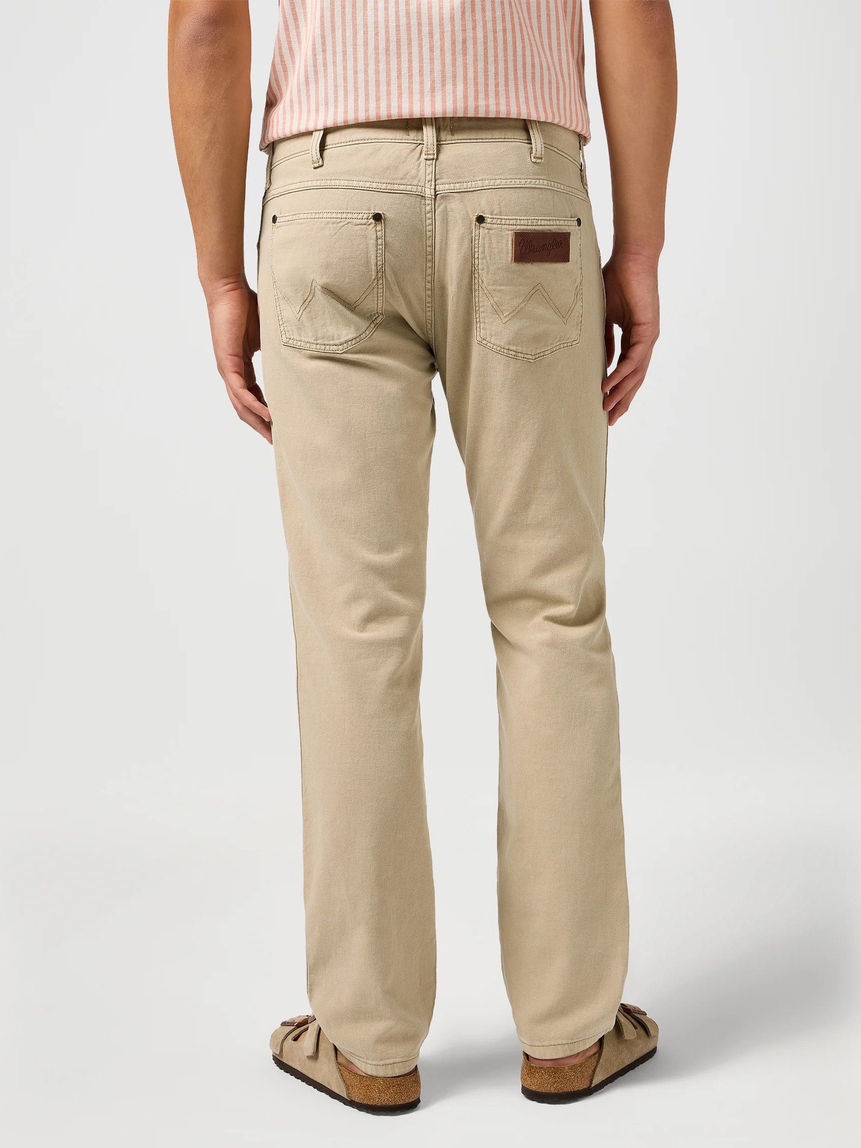 Wrangler Stoffhose Leinenhose, Leicht & Supersoft - GREENSBORO TIMBERWOLF günstig online kaufen