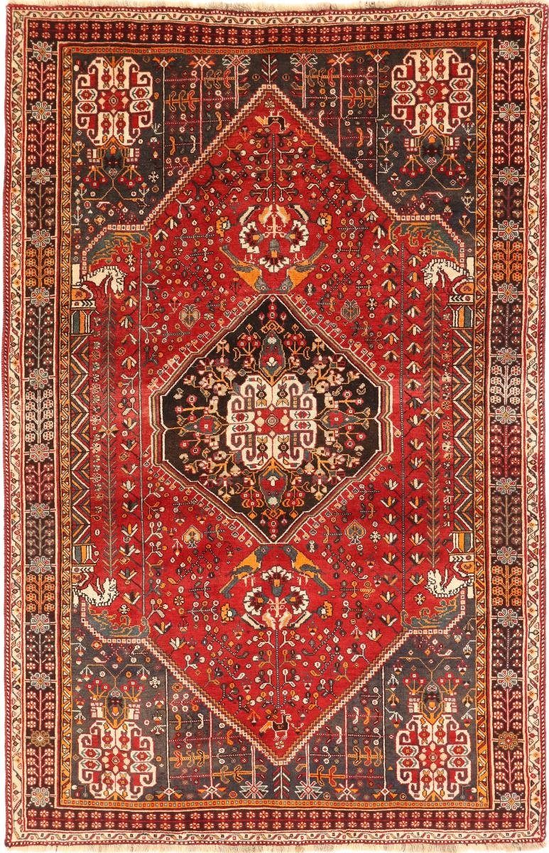 Orientteppich Shiraz 160x250 Handgeknüpfter Orientteppich / Perserteppich, Nain Trading, rechteckig, Höhe: 10 mm