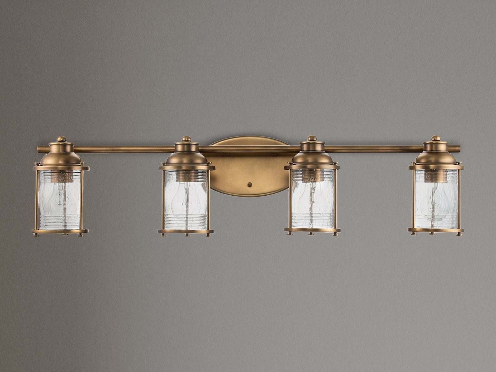 Kichler LED Wandleuchte, LED wechselbar, warmweiß, Spiegelleuchten Bad-lampen Wand Badezimmerlampen Spiegelschrank B 86cm