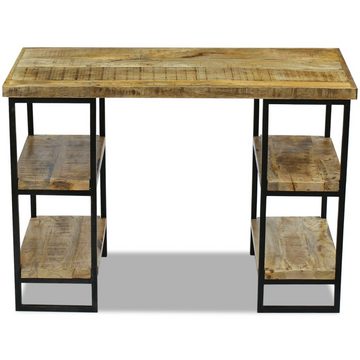 furnicato Schreibtisch Büroschreibtisch Mangoholz 110×50×76 cm