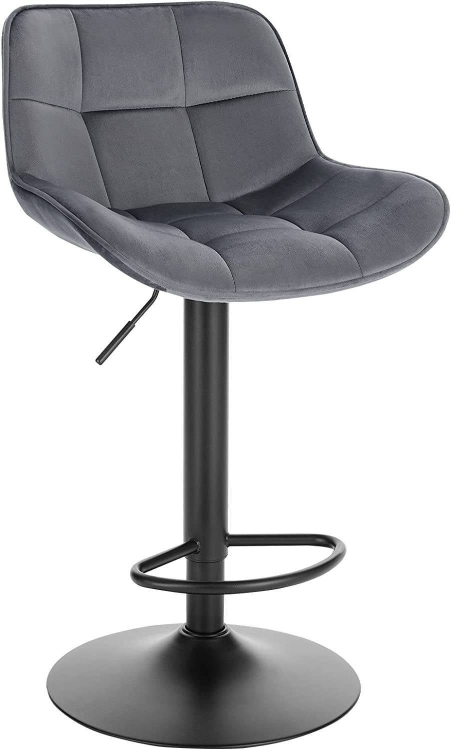 EUGAD Barhocker (1 St), Samtbezug höhenverstellbar günstig online kaufen
