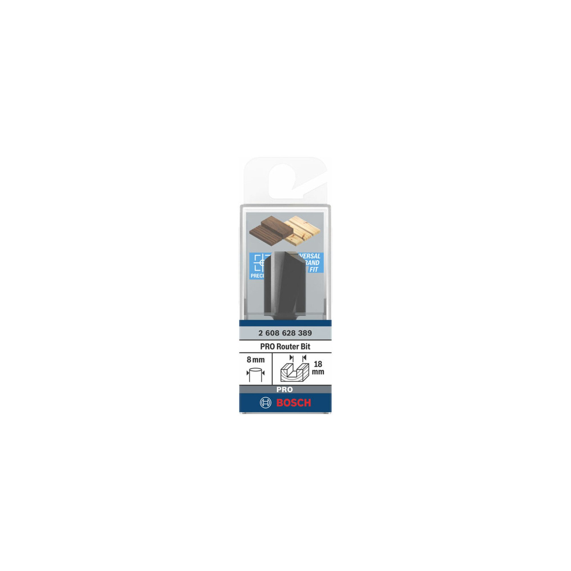 Bosch Professional Holz-Nutfräser Bosch Nutfräser Standard for Wood 8 mm D1 18 mm L 25 mm G 56 mm