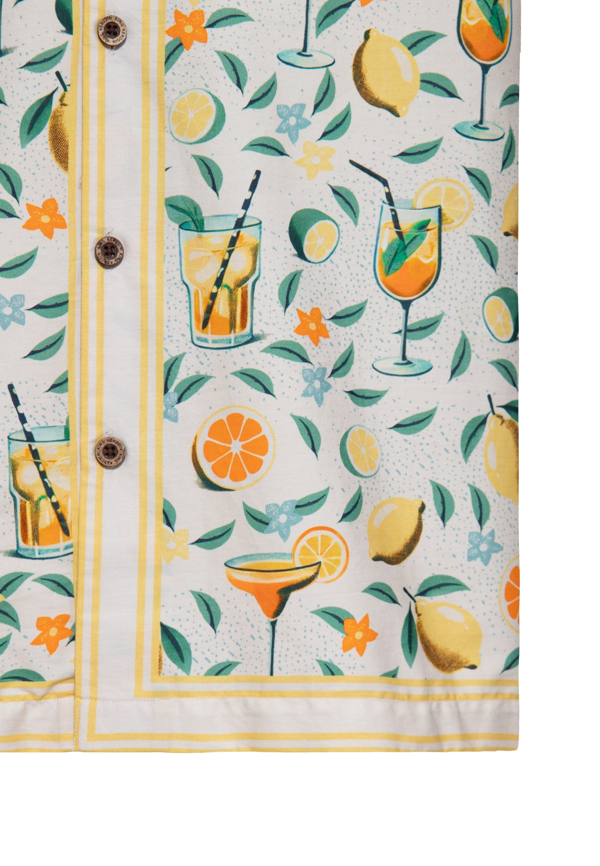 KingKerosin Kurzarmhemd Citrus Cocktail mit Zitrus Allover-Print – Bild 4 von 5