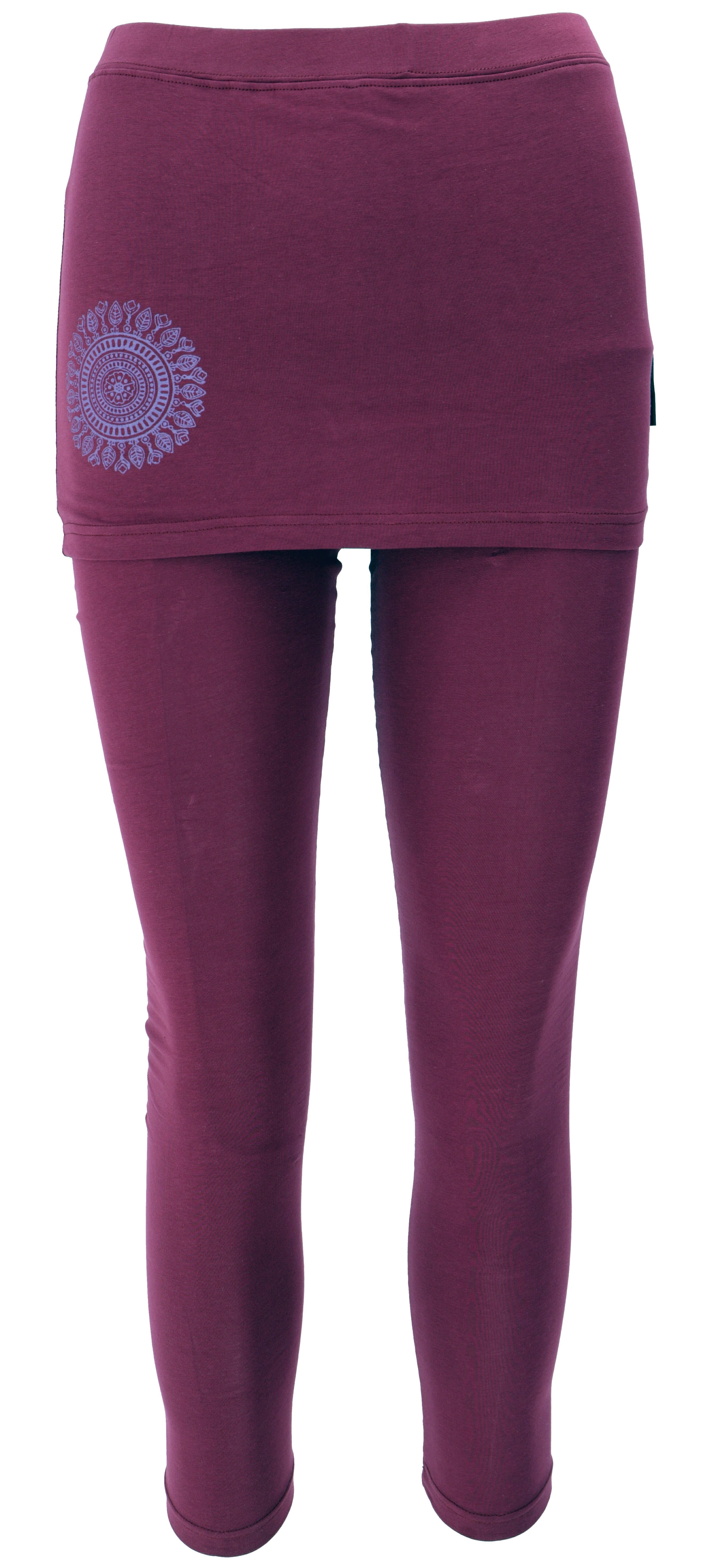 Guru-Shop Hose & Shorts Yoga-Hose, Leggings mit Minirock Bio BW Yogi -.. al günstig online kaufen