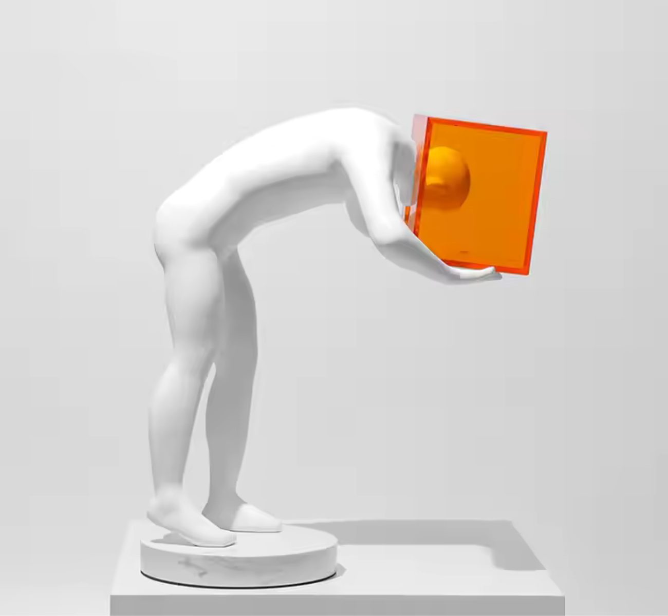 Quality Elegance Skulptur Inside the Box - Abstrakte Figurenskulptur 37cms