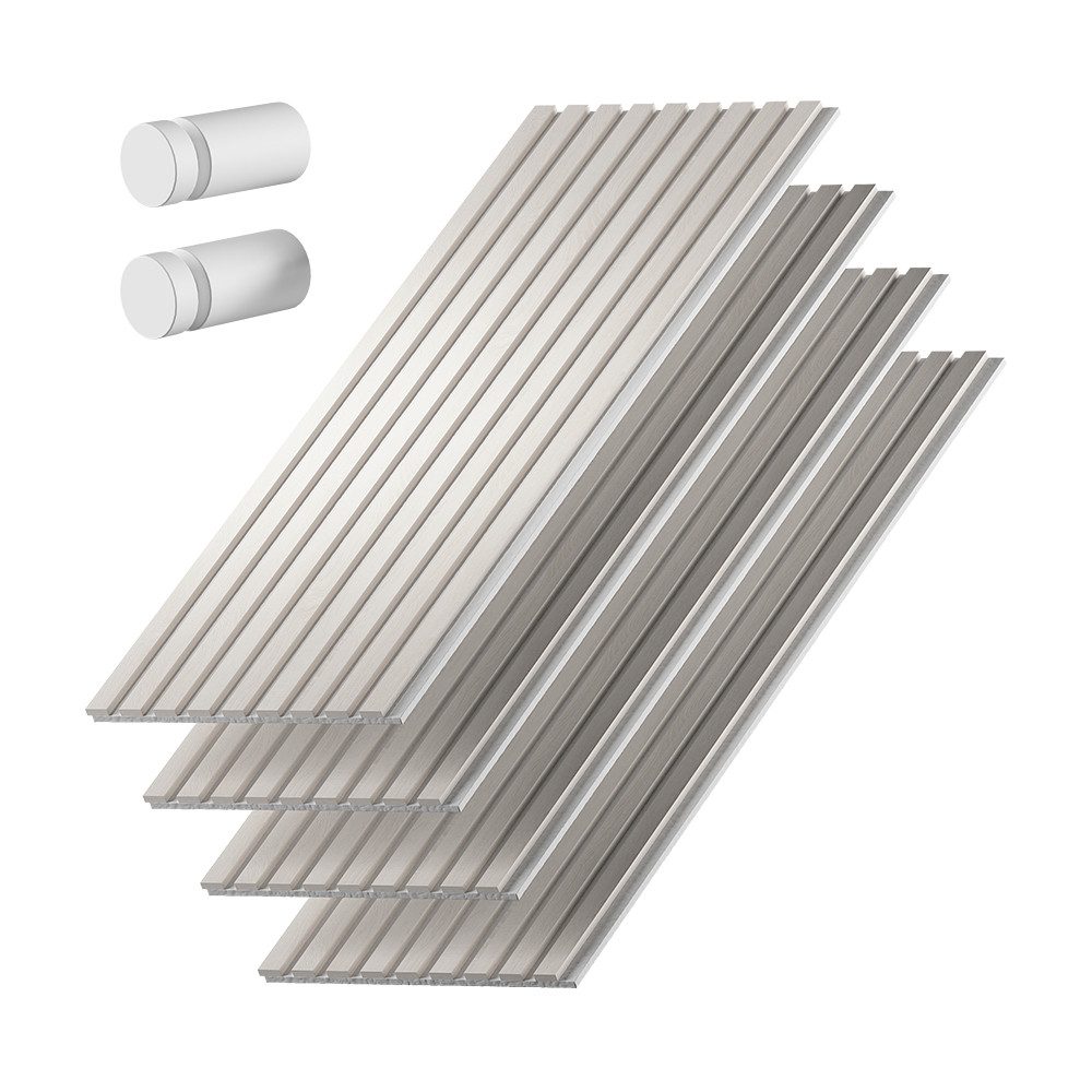 Vicco Wandpaneel Sonoa, Weiß, 4er Set, (4-tlg)
