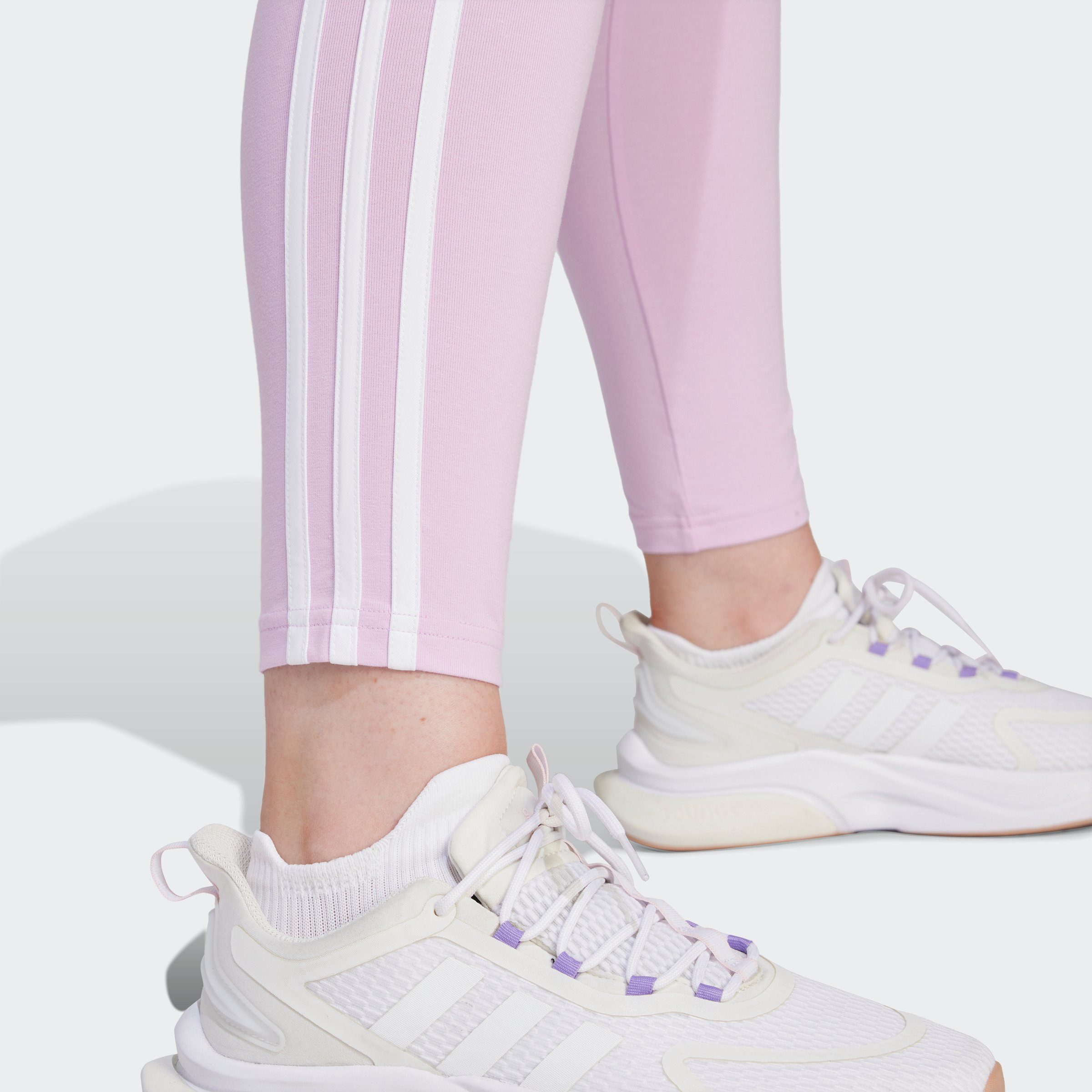 Sportswear 3S (1-tlg) Lilac adidas W Leggings / White Bliss HW LG