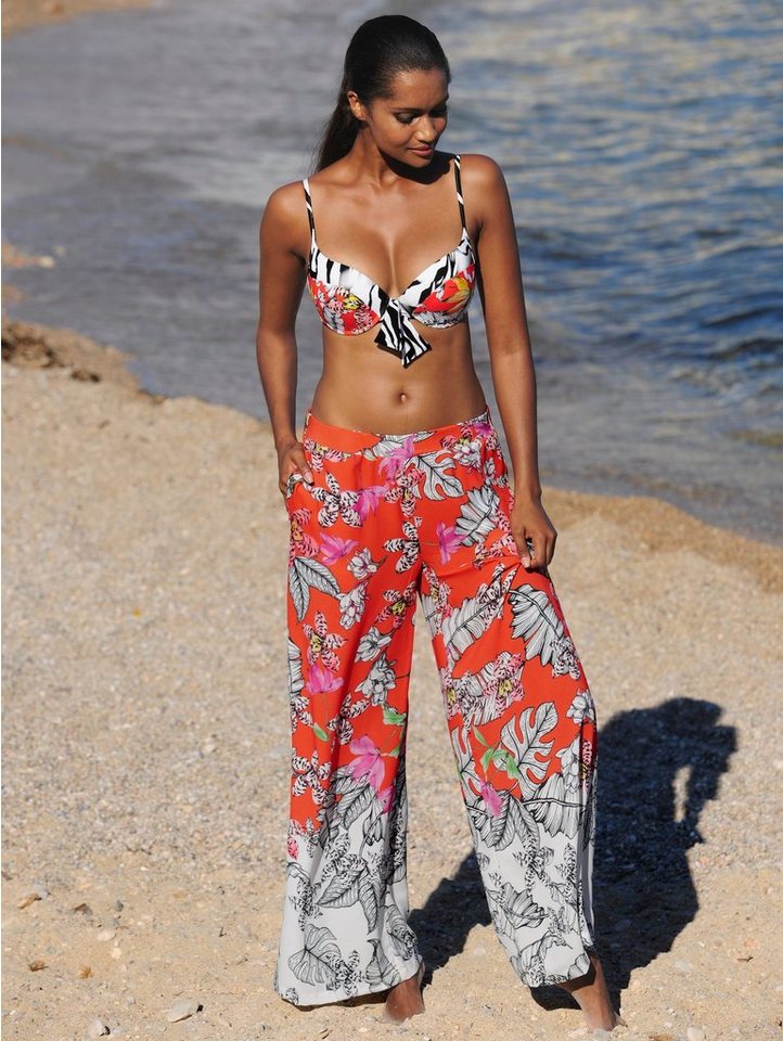 Alba Moda Strandrock aus gekrepptem Chiffon Alba Moda Strandrock aus gekrepptem Chiffon