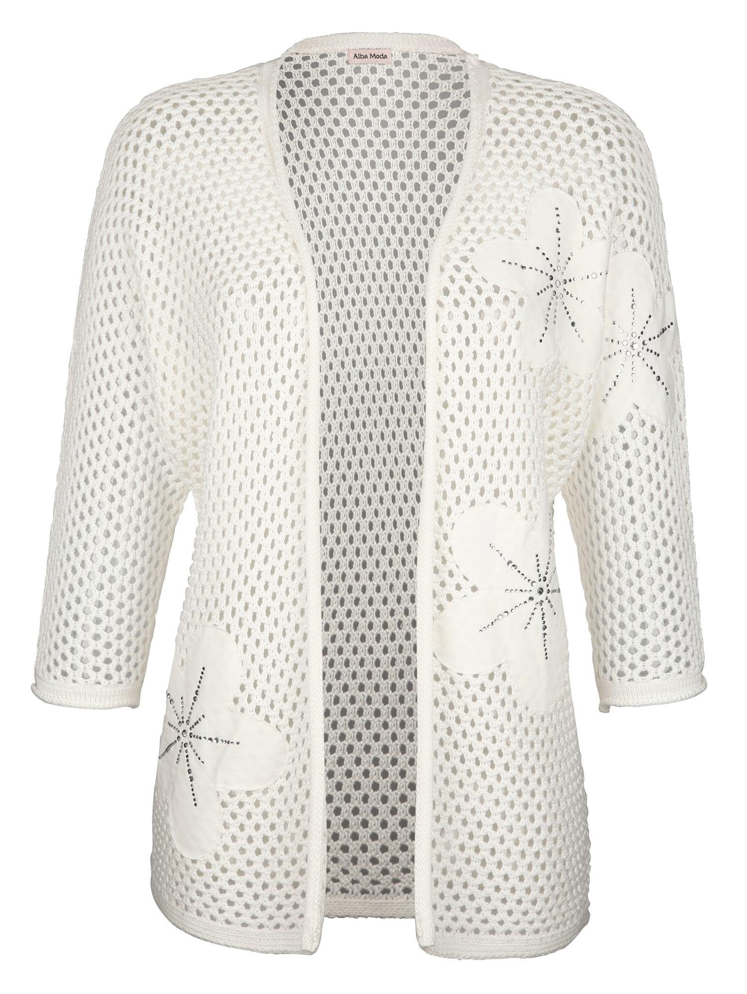 Alba Moda Strickjacke allover in Ajour-Strick | OTTO