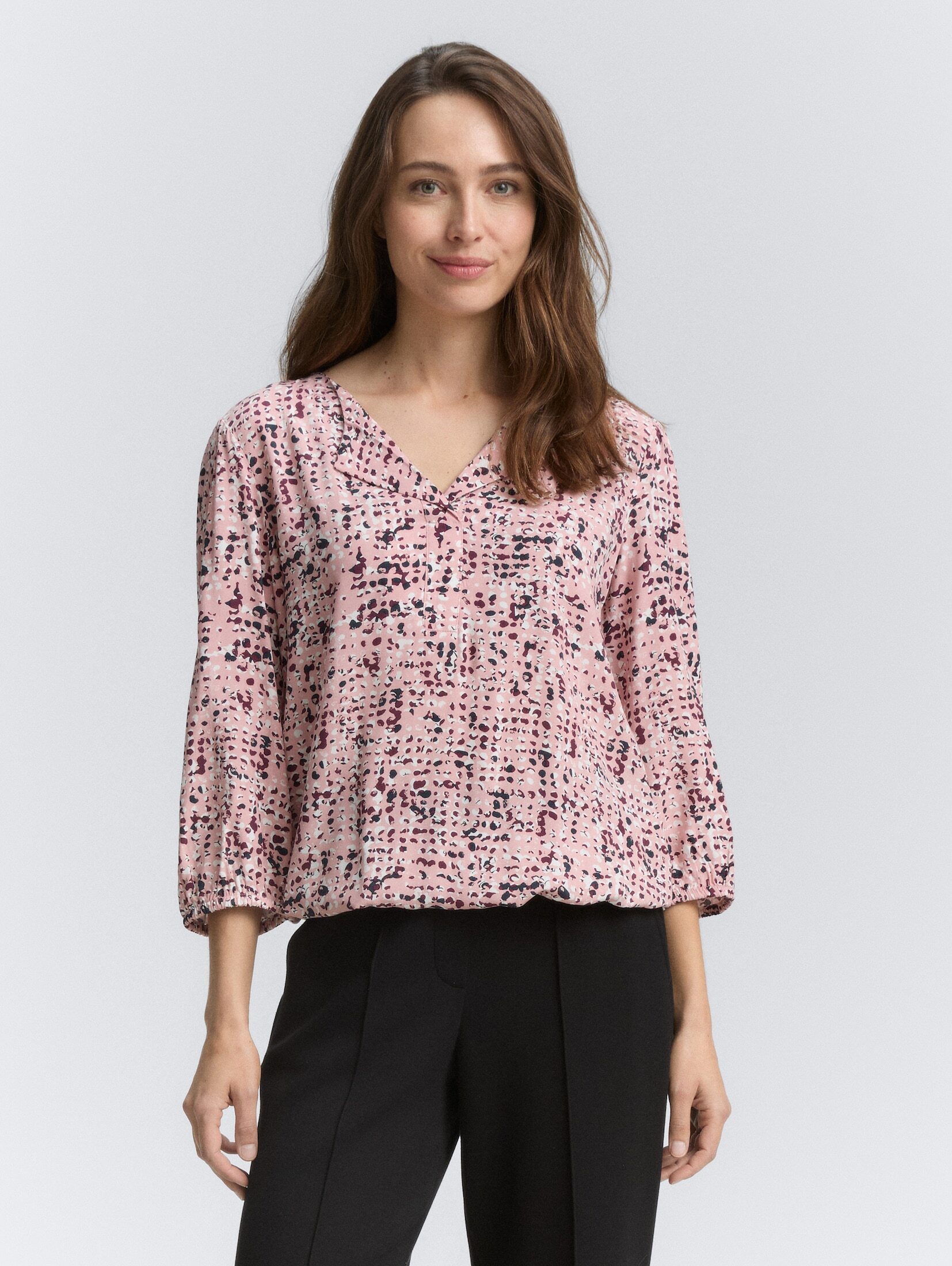 Langarmbluse Bluse aus Viskose
