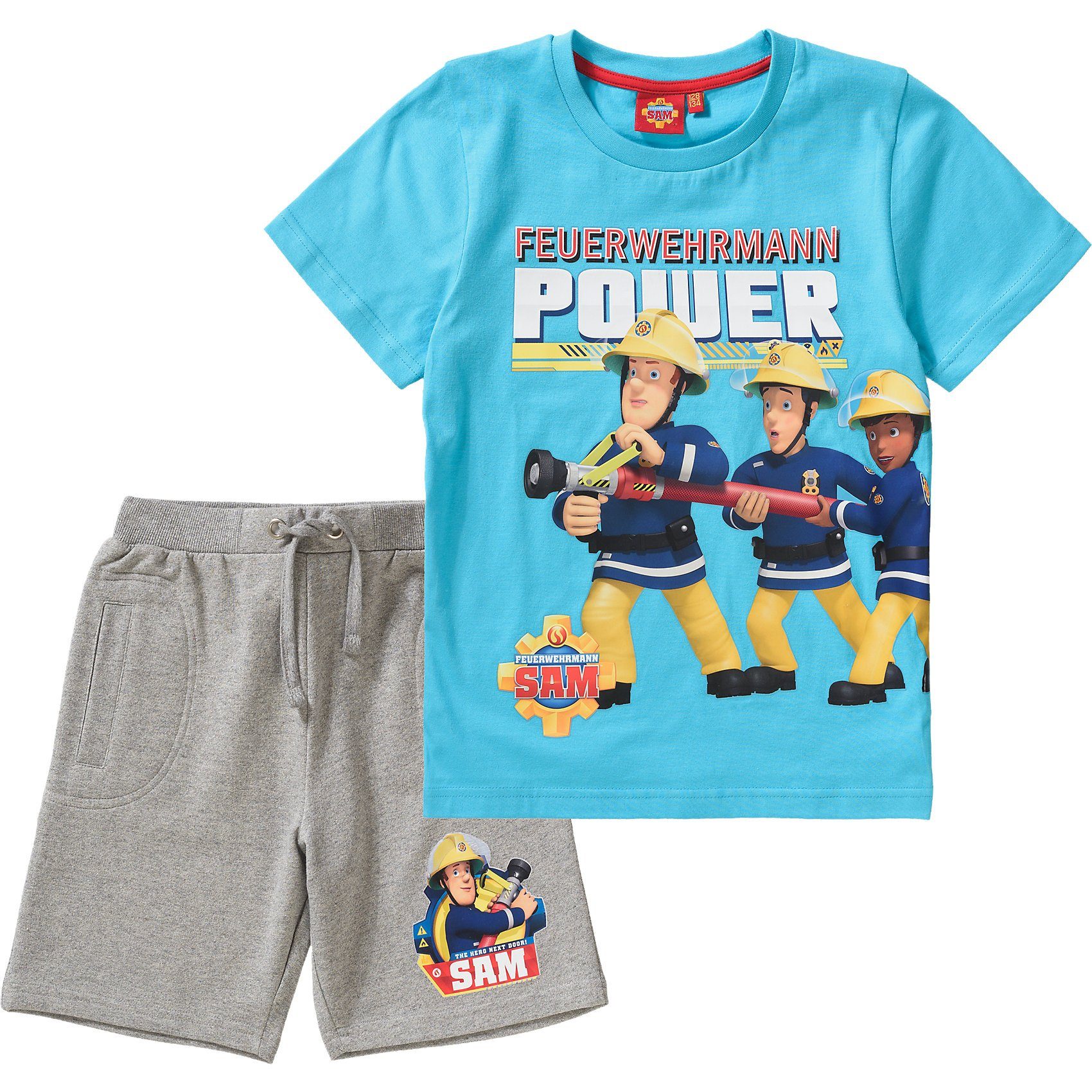 Feuerwehrmann Sam Set T-Shirt + Shorts für Jungen | OTTO