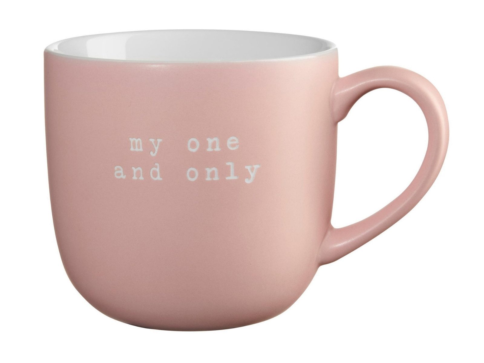 ASA SELECTION Becher hey! Henkelbecher my one and only 0,6l, New Bone China