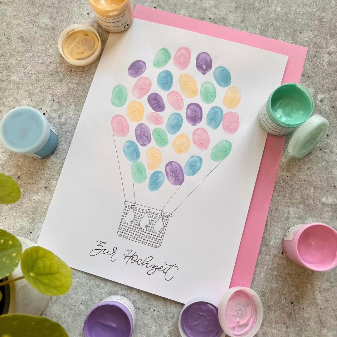 Eberhard Faber Fingerfarbe Eberhard Faber Fingerfarben Pastell 6er-Set