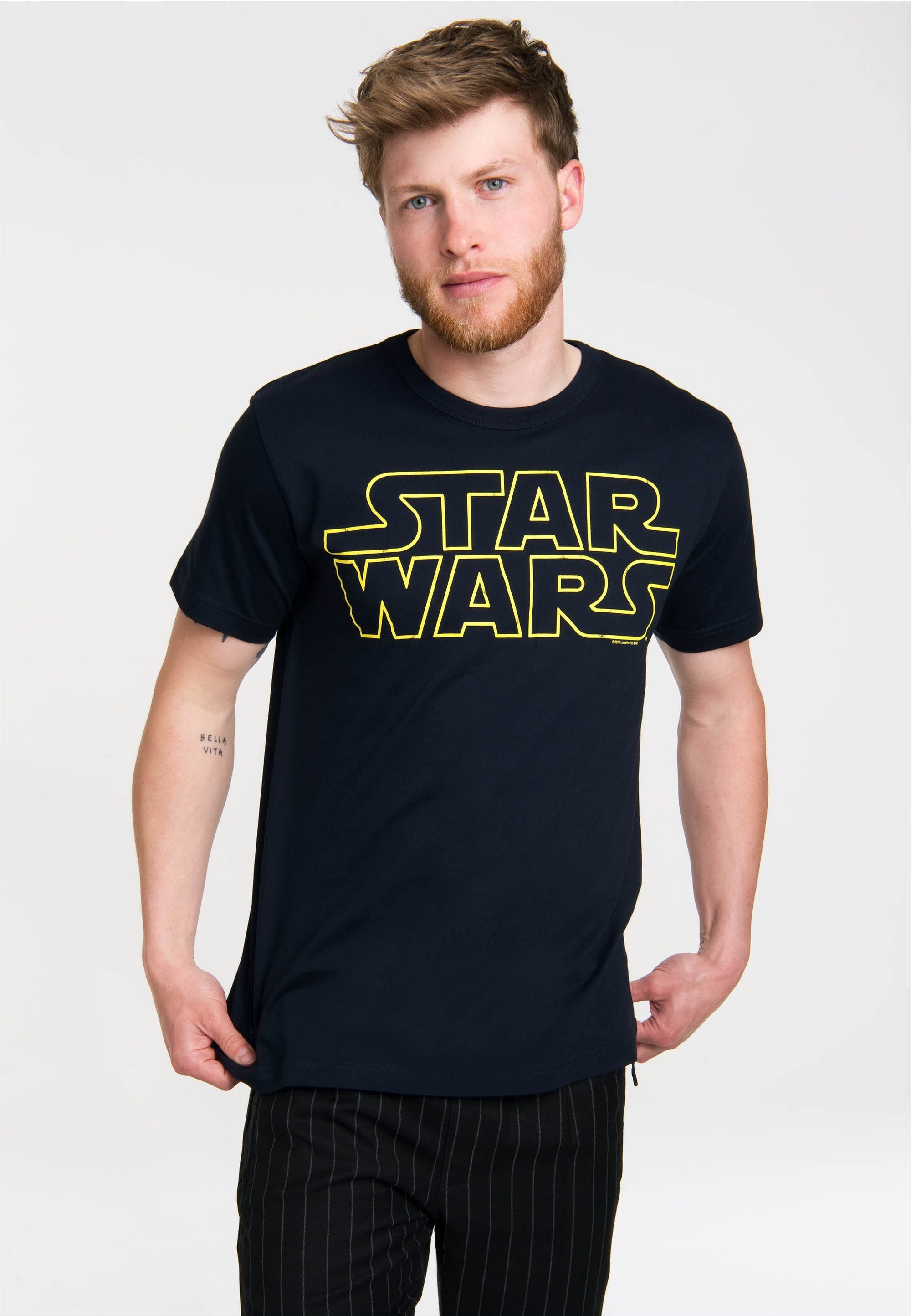 LOGOSHIRT T-Shirt Krieg der Sterne - Logo mit Star Wars-Schriftzug