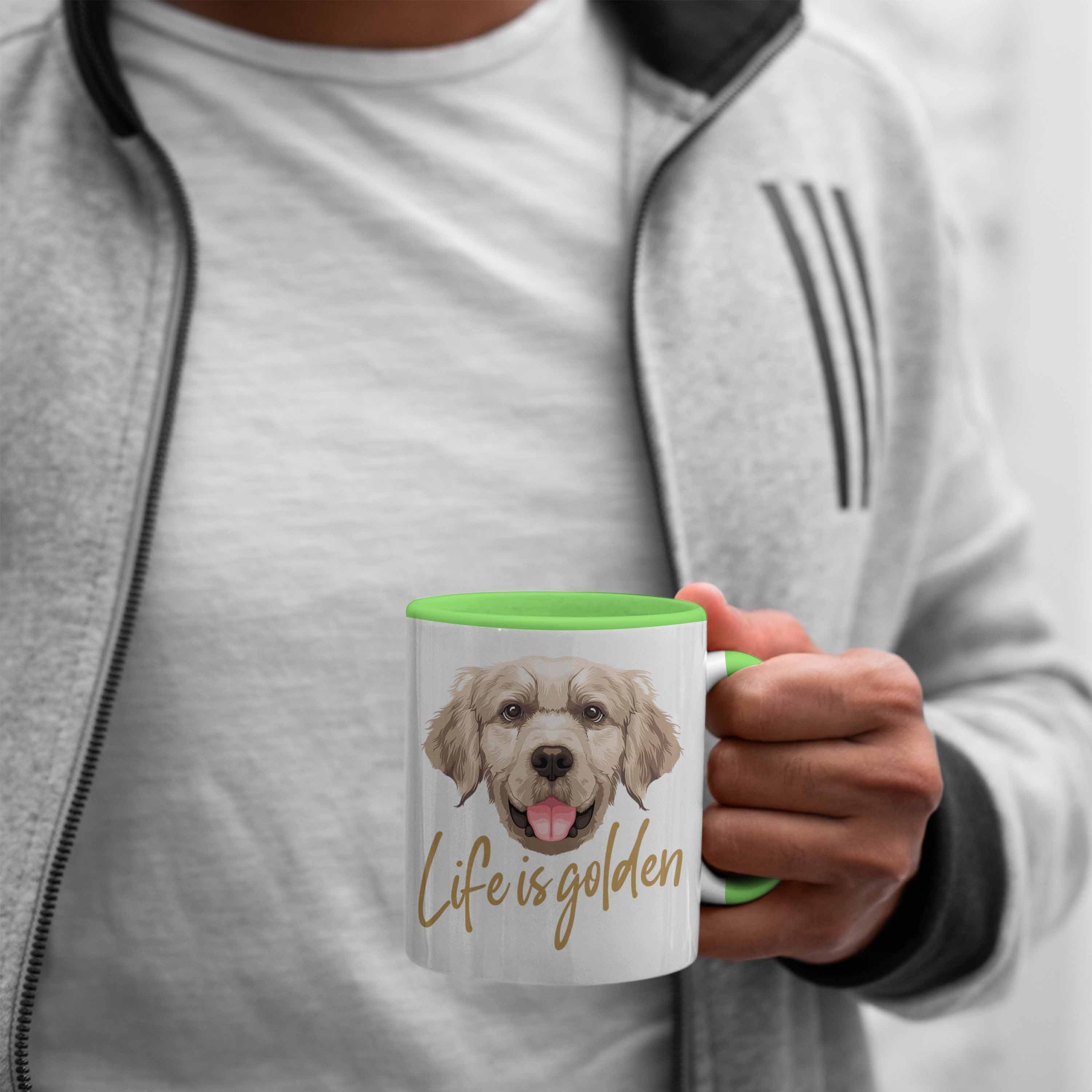 Life Besitzer Tasse Golden Grün Trendation Geschenk Hundebesitzer Golden Retriever Tasse Is
