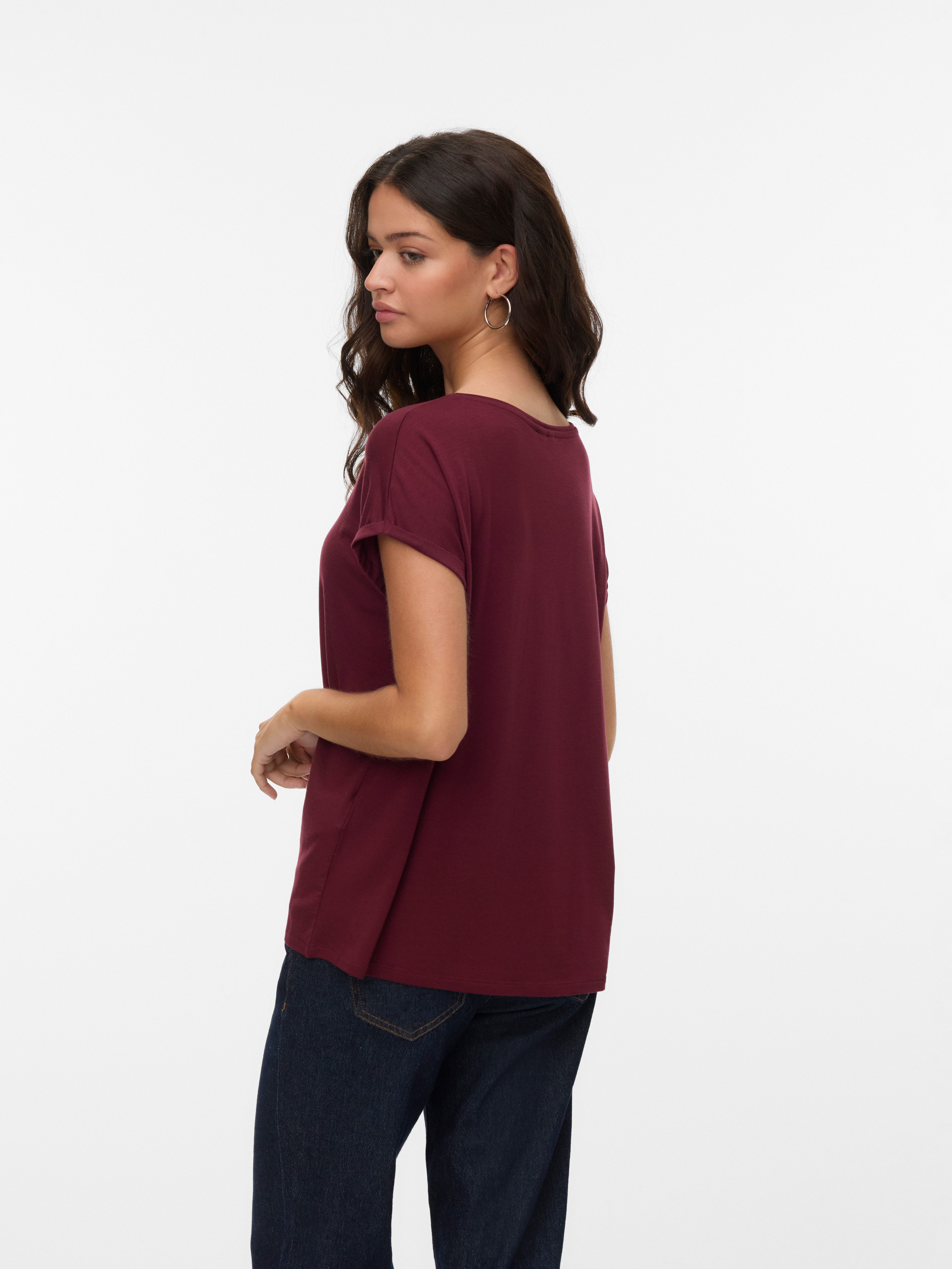 Vero Moda Rundhalsshirt VMAVA PLAIN SS günstig online kaufen