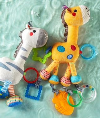XDeer Handpuppe Hängendes Rasselspielzeug,Plüsch Spielzeug,Baby Kinderwagen Spielzeug, mit Windspielen,Autositz Krippe Plüsch Tier Aktivitäts Spielzeug