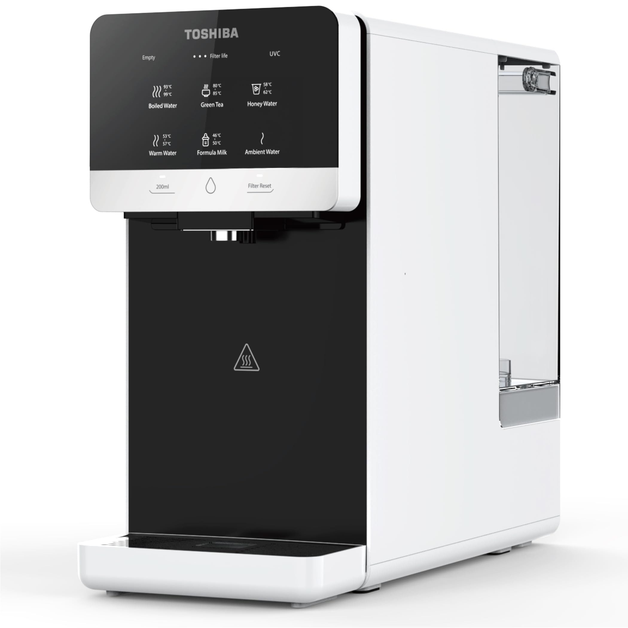Toshiba Wasserfilter Toshiba Osmoseanlage Weiß, 5in1 Filter, Einstellbare Temperatur, Ohne Wasseranschluß