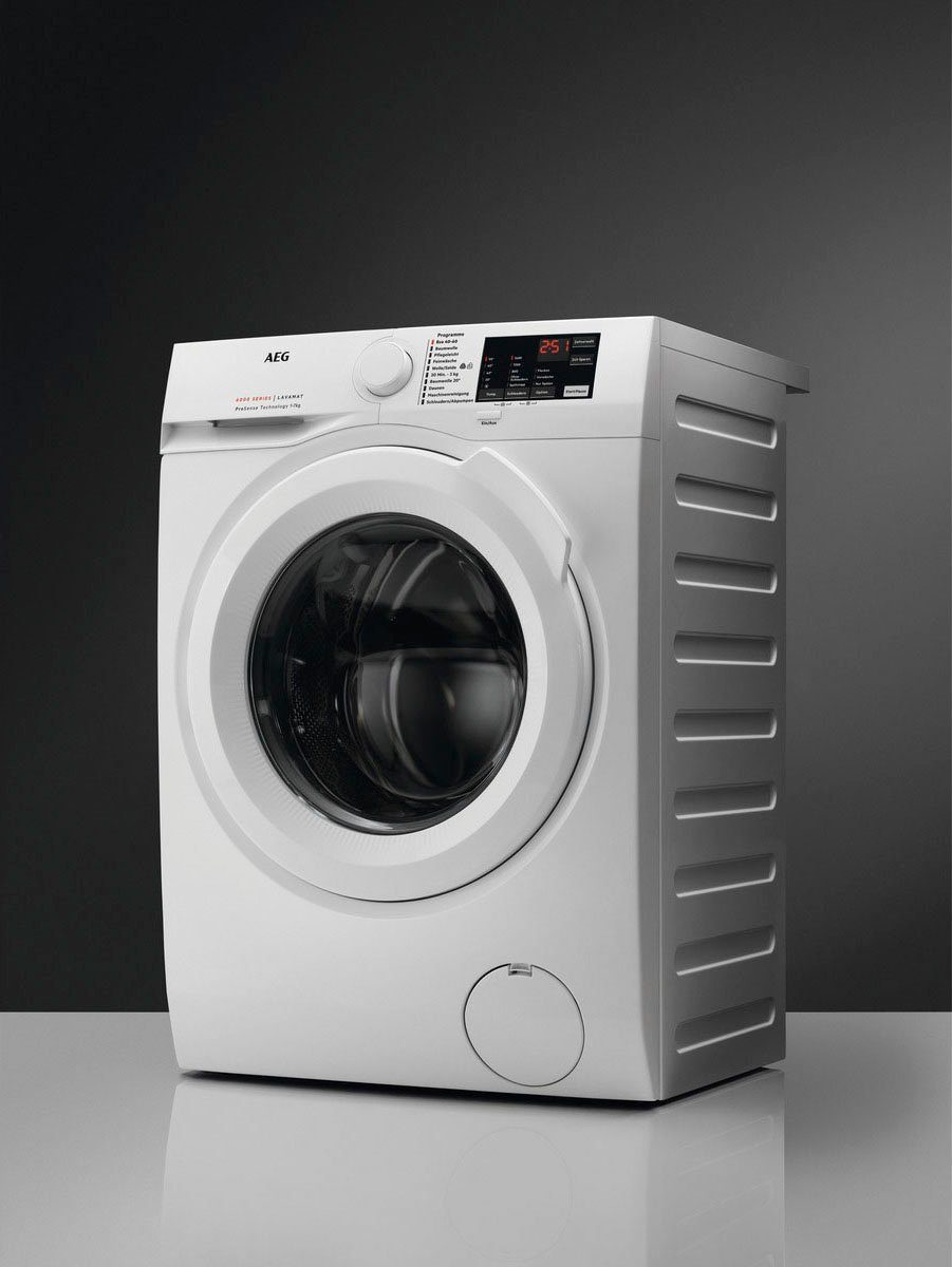 U/min, Hygiene-/ mit AEG mit Dampf kg, 1600 Waschmaschine L6FA68FL, Serie ProSense-Technologie 8 6000 Programm Anti-Allergie