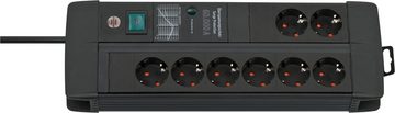 Brennenstuhl Premium-Line Steckdosenleiste 8-fach (Kabellänge 3 m), mit Überspannungsschutz und Schalter