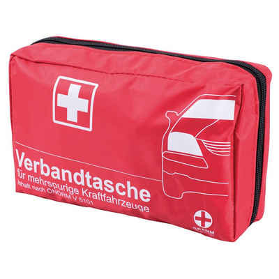GRAMM medical Erste-Hilfe-Set KFZ-Verbandtasche mit ÖNORM V 5101 Rot