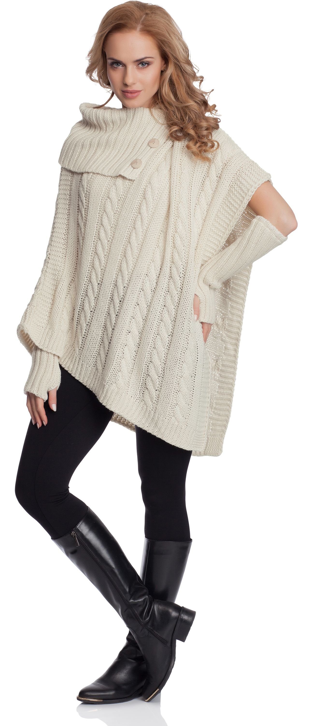 Merry Style Strickponcho Damen Poncho N4293 günstig online kaufen