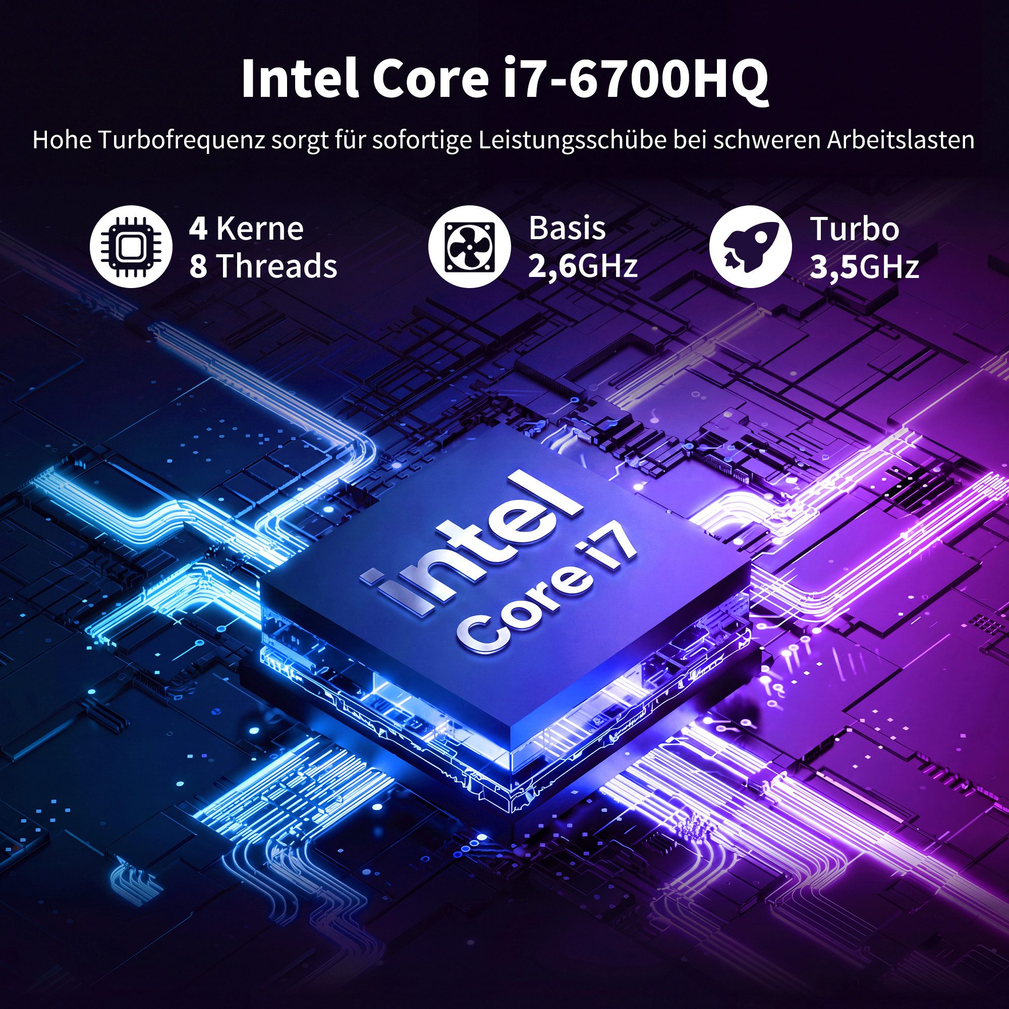 Jumper 18.5" Laptop Intel Core i7 4-Core, 16 GB 512 GB Windows 11 Studium Notebook (Intel@ CoreTM i7-6700HQ, 8 GB, 512 GB SSD, 4-core CPU)