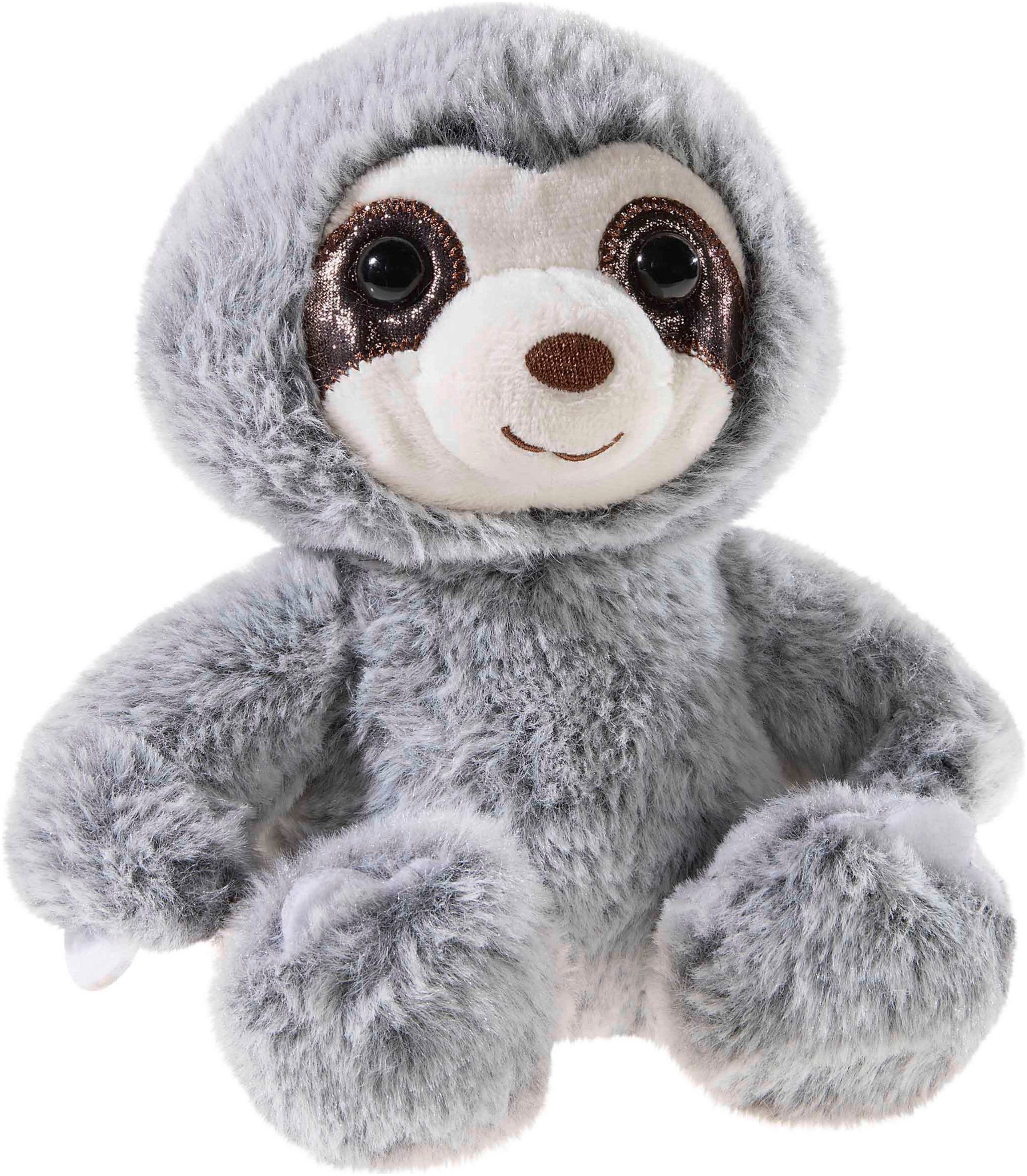 Heunec® Kuscheltier Faultier grau-meliert, 16 cm, enthält recyceltes Material