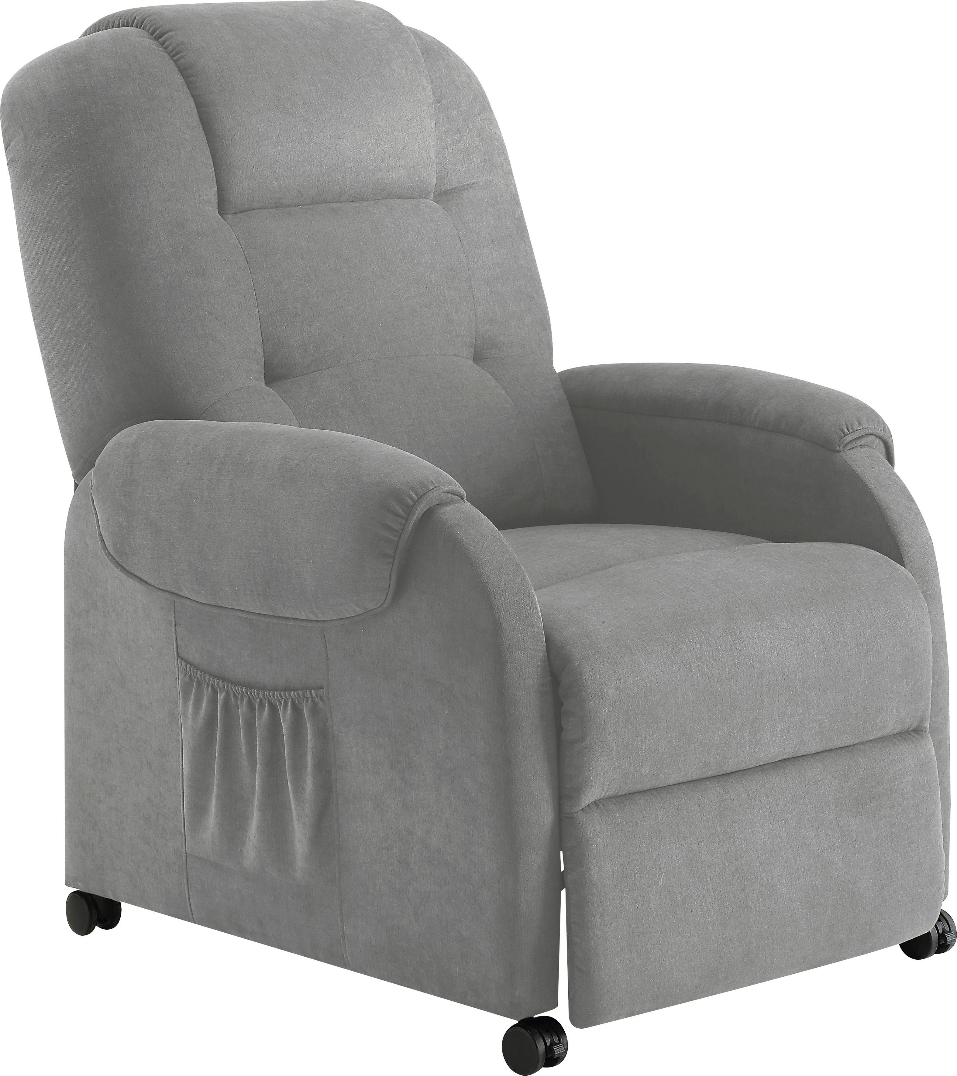 ATLANTIC home collection Relaxsessel Tobi, mit Relaxfunktion, Federkern & Aufbewahrungstasche