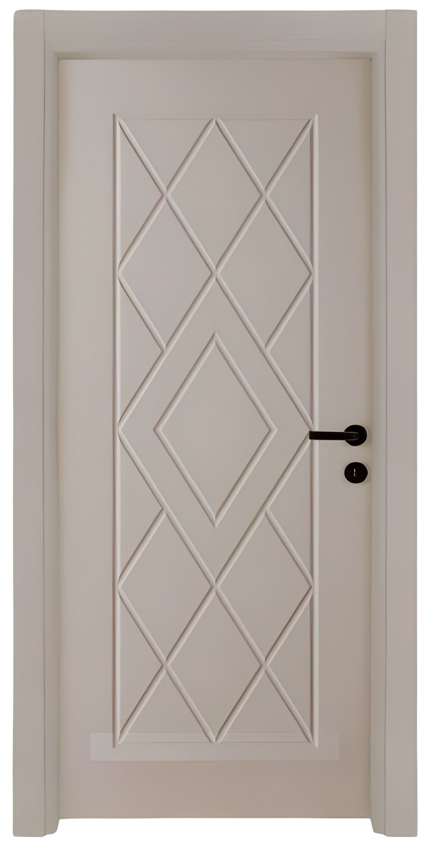 Xlmoebel Zimmertür Exklusive Beige Holztür mit PVC-Beschichtung für Designerwohnunge, Made in Europa
