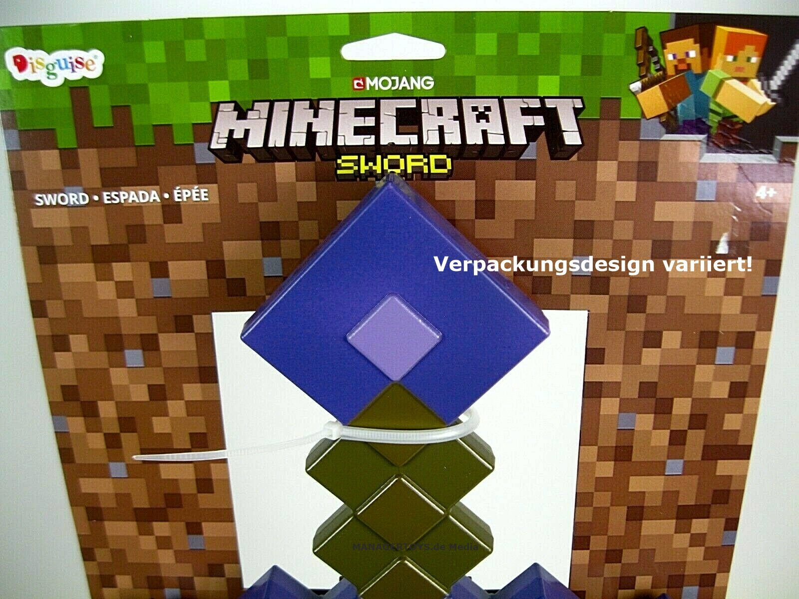 Disguise Spielzeug-Schwert Verzaubertes Minecraft Replik 1:1 Diamant Diamond 51 cm XXL