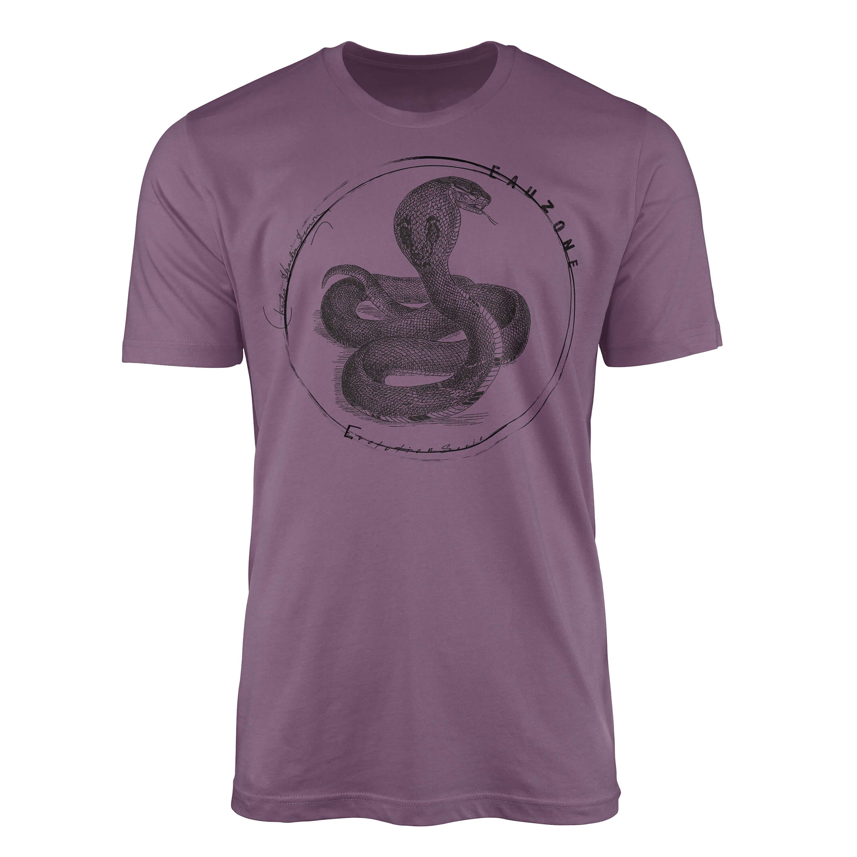 T-Shirt T-Shirt Evolution Sinus Kobra Art Shiraz Herren