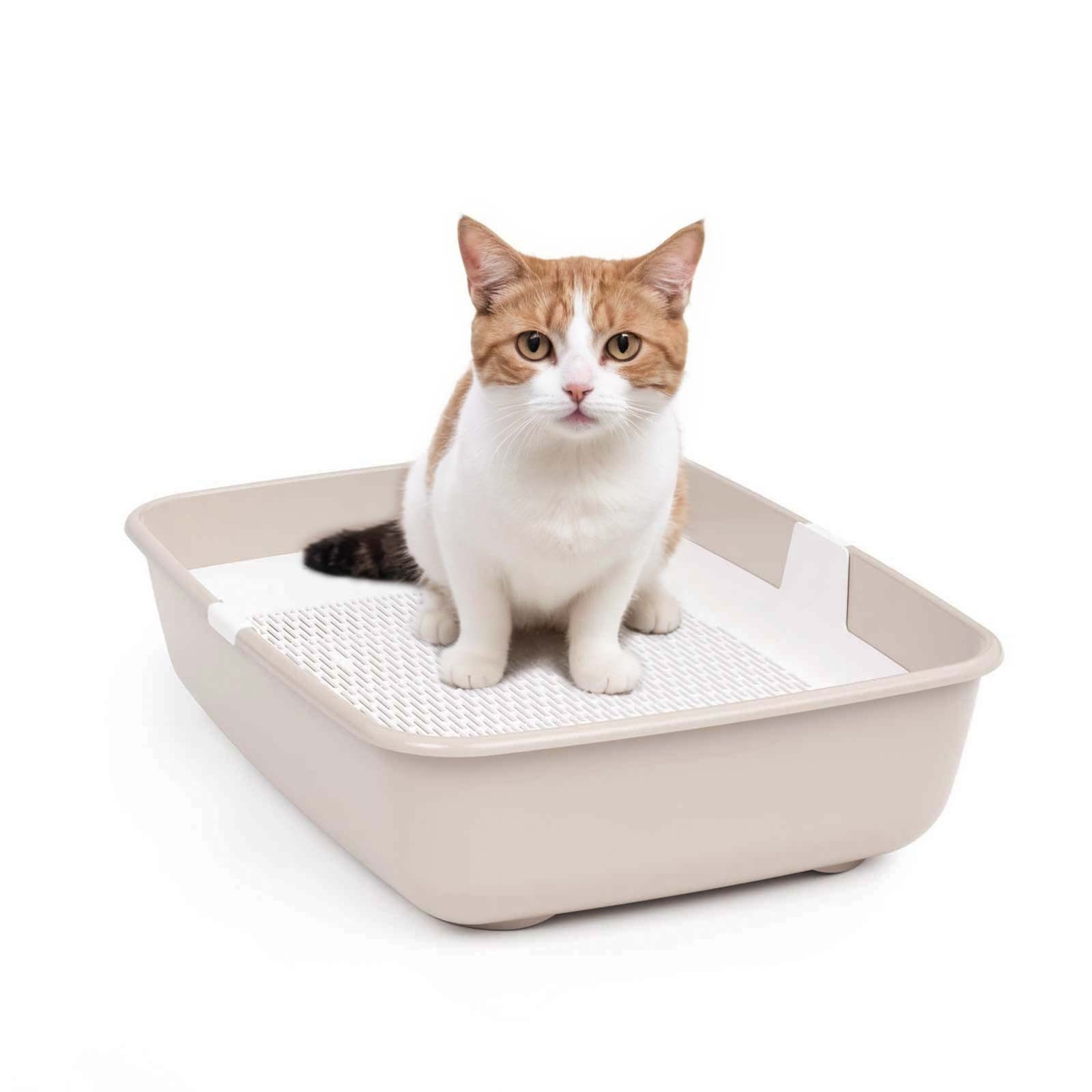 4BIG.fun Katzentoilette Katzentoilette Reinigungssieb Schalentoilette Groß