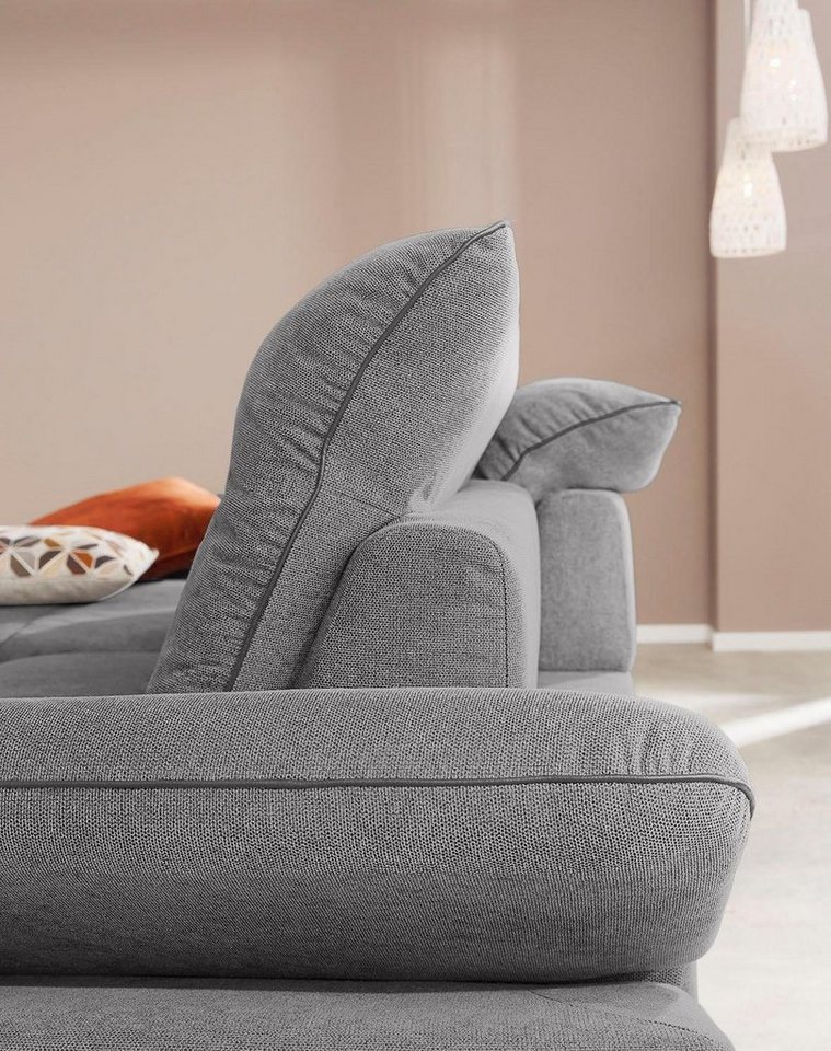 W.SCHILLIG Ecksofa »enjoy&MORE«, mit Sitztiefenverstellung, Füße silber matt, Breite 294 cm-kaufen