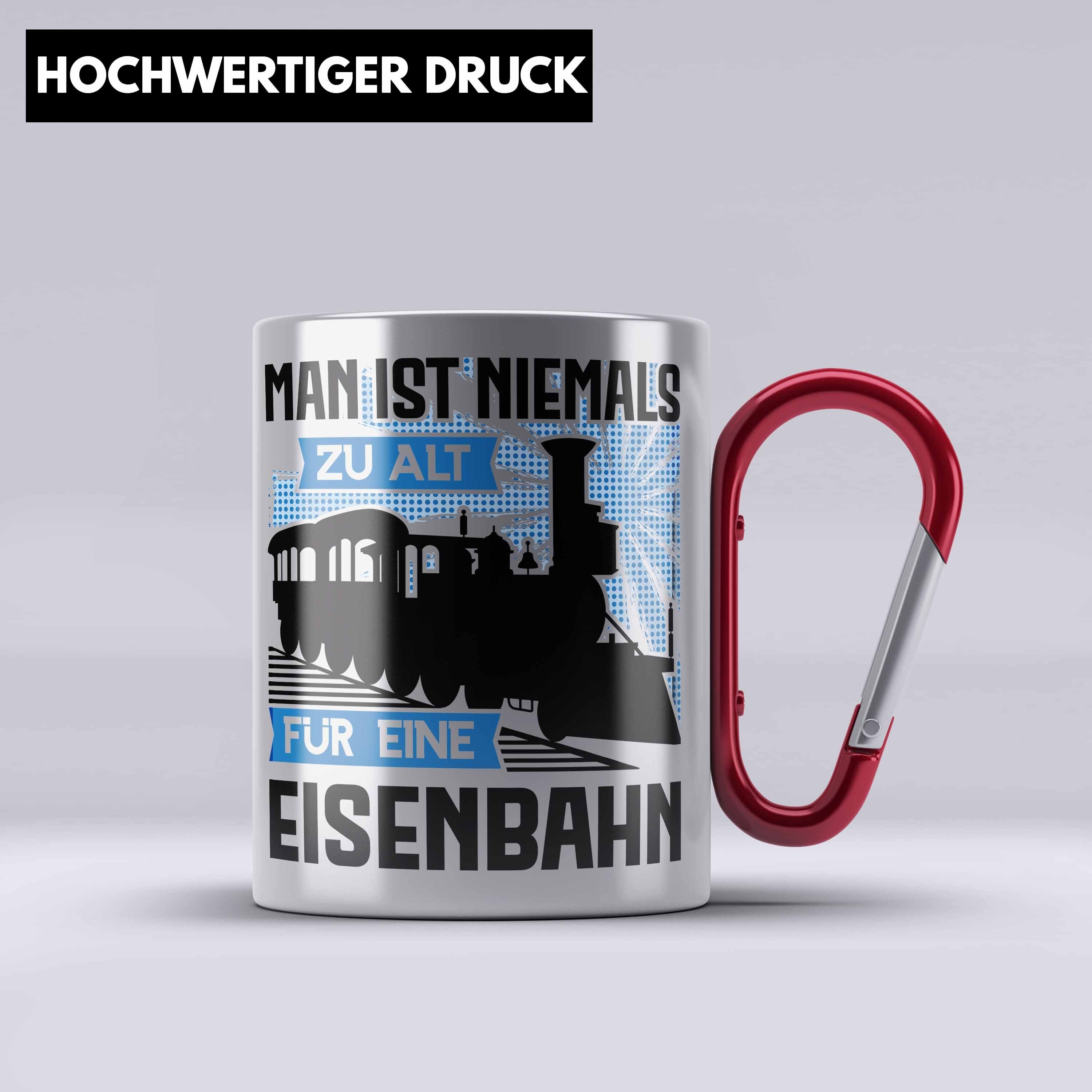 Geschenkidee Tasse Edelstahl Geschenk Rot Geschenk O Trendation Thermotasse Modeleisenbahn Spruch