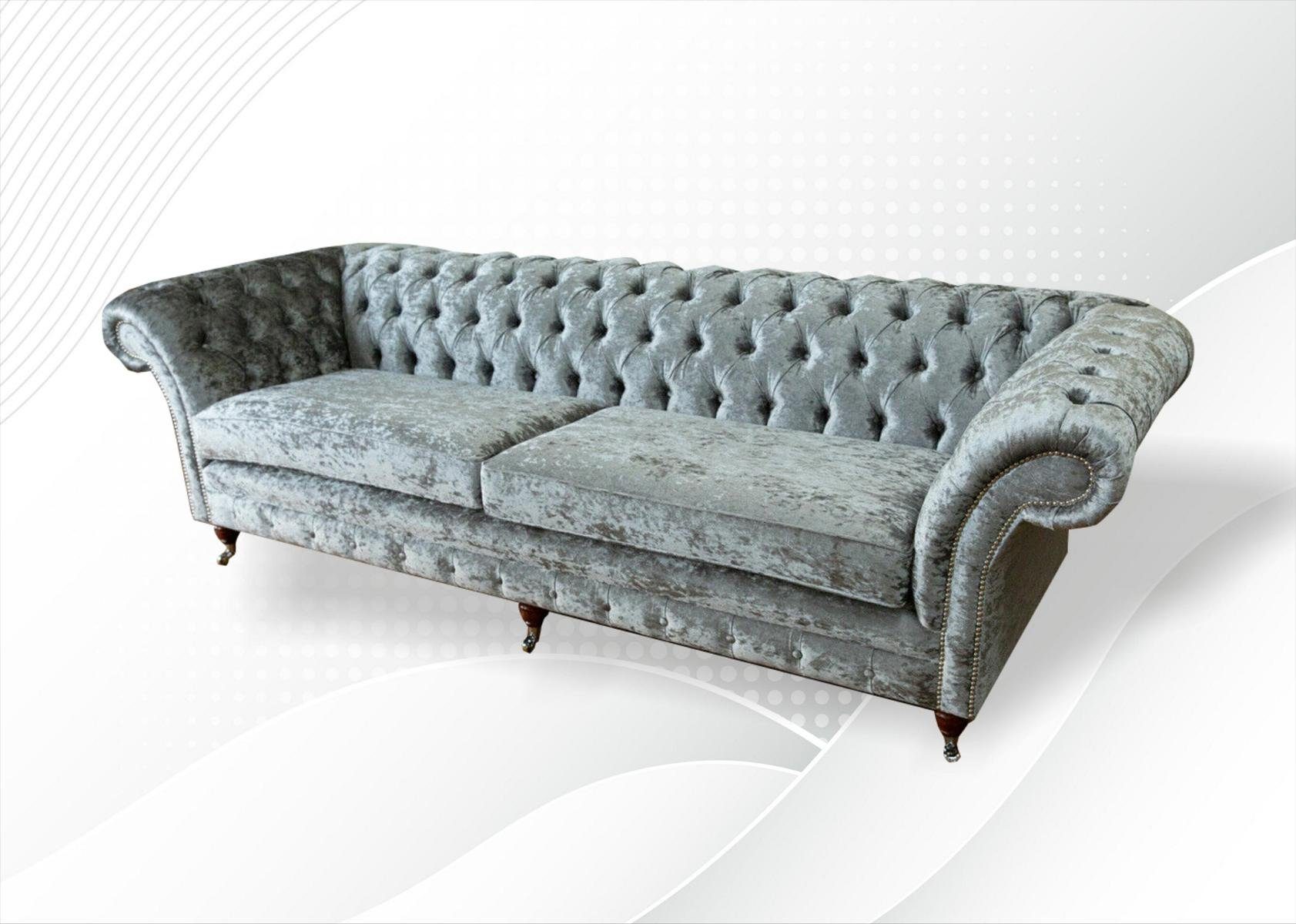 Sofa 4 cm Design Chesterfield-Sofa, Sitzer Couch Sofa Chesterfield JVmoebel 265