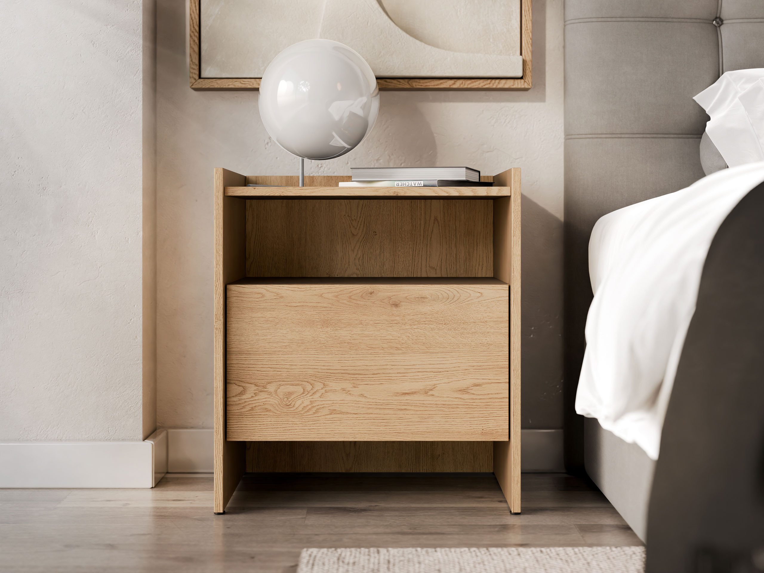 MIRJAN24 Nachttisch Japandi (mit Schublade), 53x38x60 günstig online kaufen