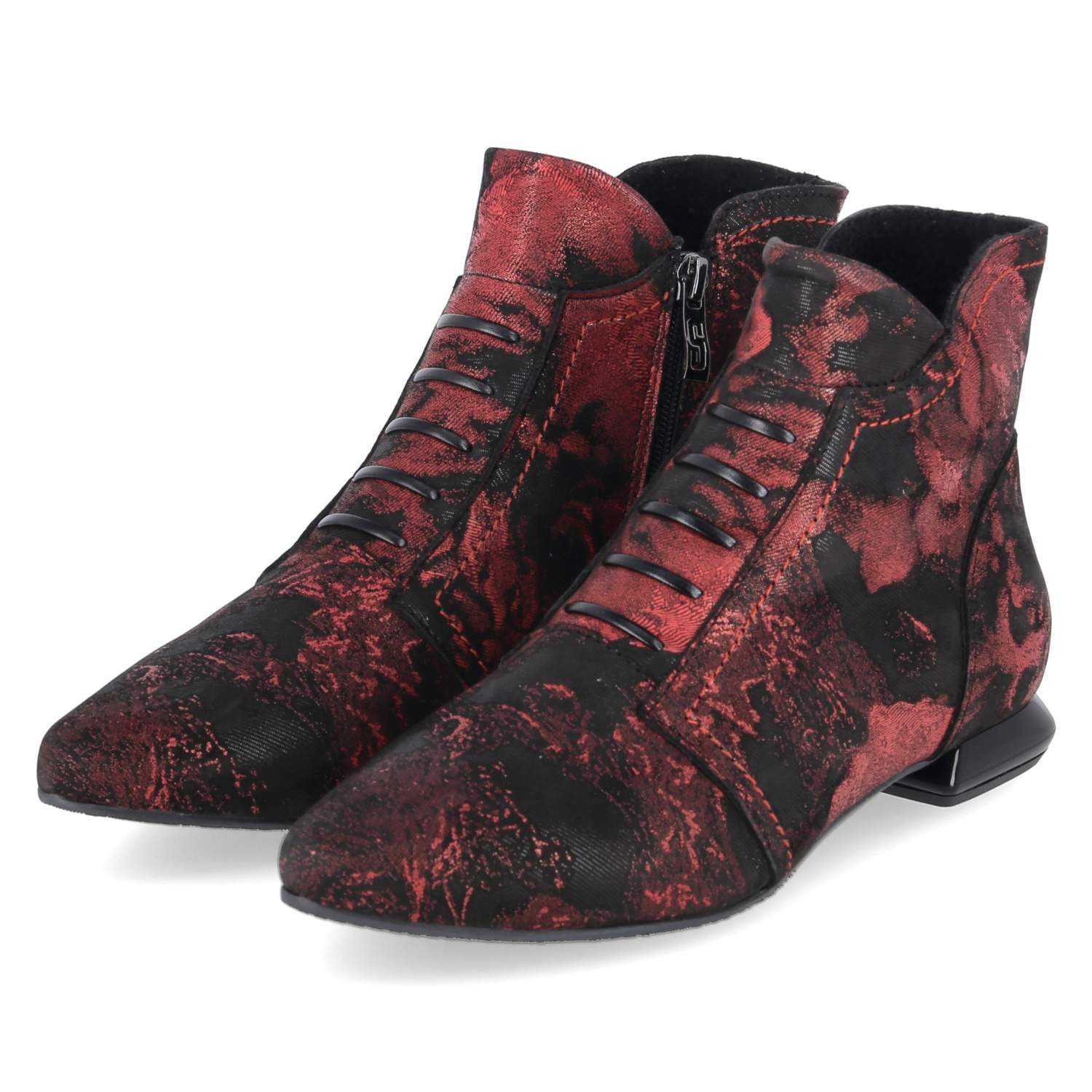 Simen Simen 8612A Weinrot Damen Rauleder red Schlupfstiefel