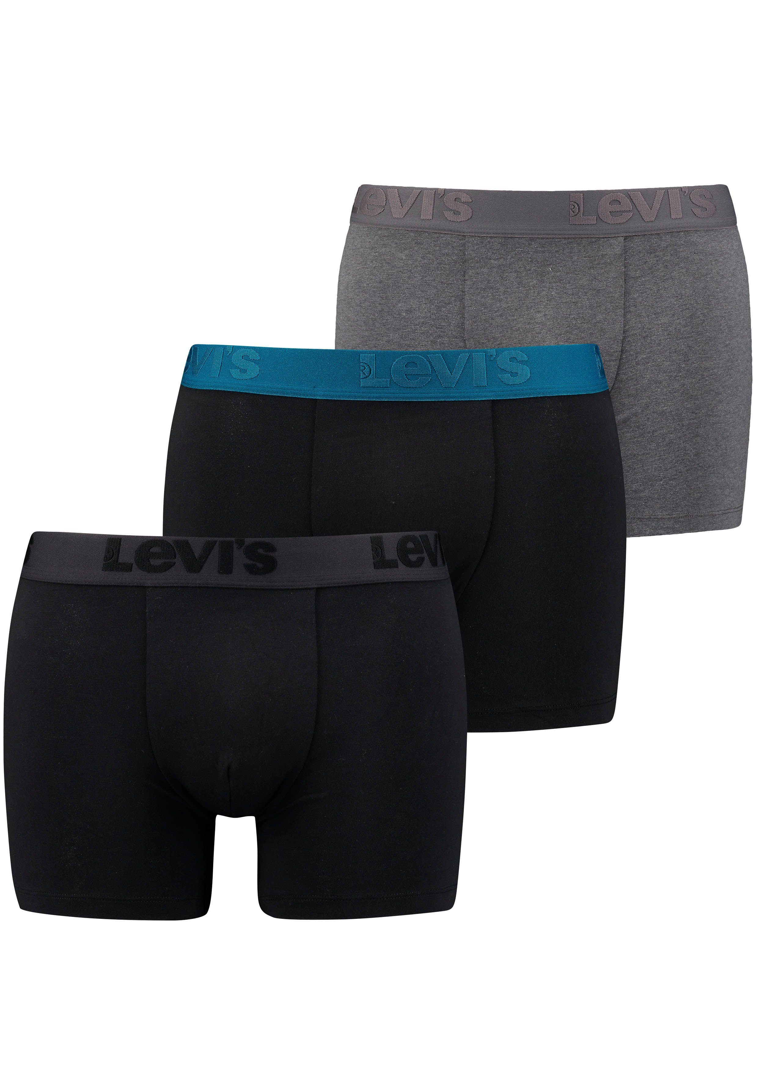 Levi's® Boxershorts (Packung, 3-St) LEVIS MEN PREMIUM BOXER BRIEF 3P black combo | Boxer anliegend