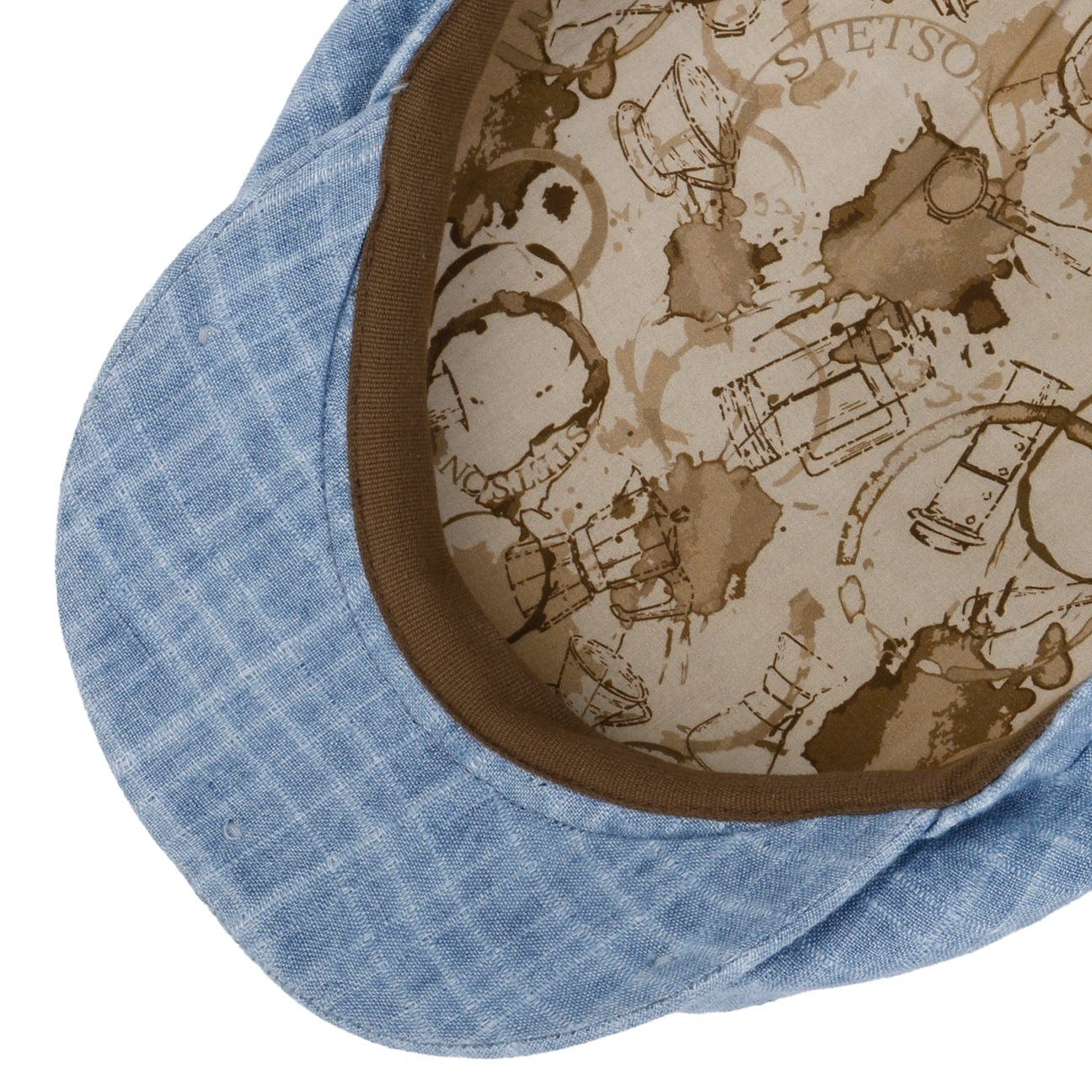 Stetson Flat Cap (1-St) Schirmmütze mit Schirm, Made in the EU