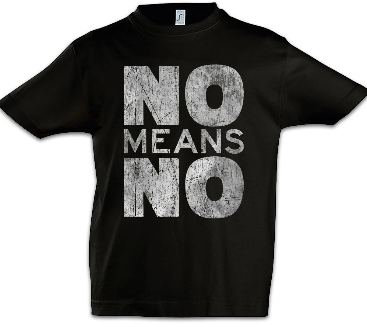 Print-Shirt No Means No Kinder T-Shirt Sexism Emanzipation Feminismus Sexismus