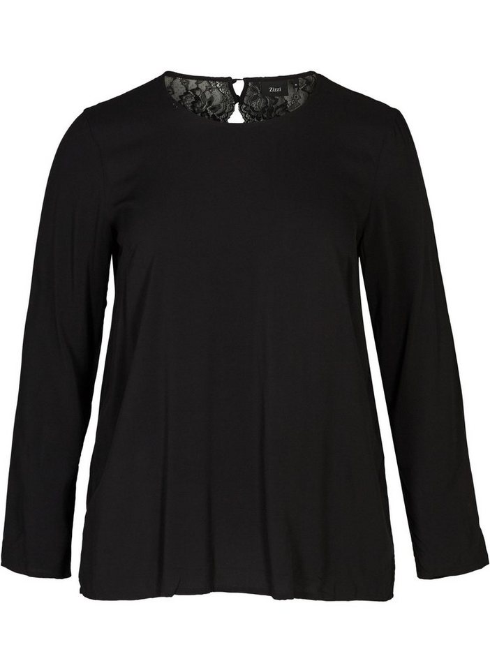 Zizzi Spitzenbluse Damen Große Größen Bluse Elegant Langarm Blumen Spitze Spitzenbluse Zizzi Spitzenbluse Damen Große Größen Bluse Elegant Langarm Blumen Spitze Spitzenbluse
