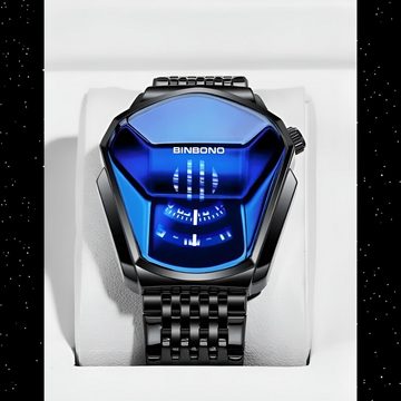 S&T Design Quarzuhr Herren Uhr Edelstahl Armbanduhr Herrenuhr, (Geschenkebox (Etui), inkl. Armbandkürzer & Etui), Männer Uhr 3Bar Wasserdicht Analog Geschenk