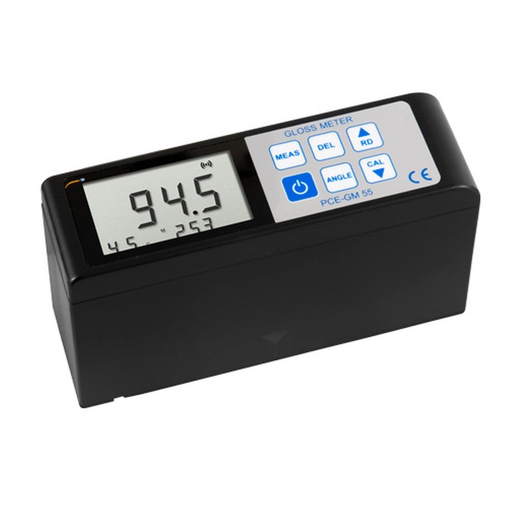PCE Instruments Schichtdickenmessgerät Glanzmessgerät PCE-GM 55, mit drei Messwinkeln / 20°, 45° und 75°