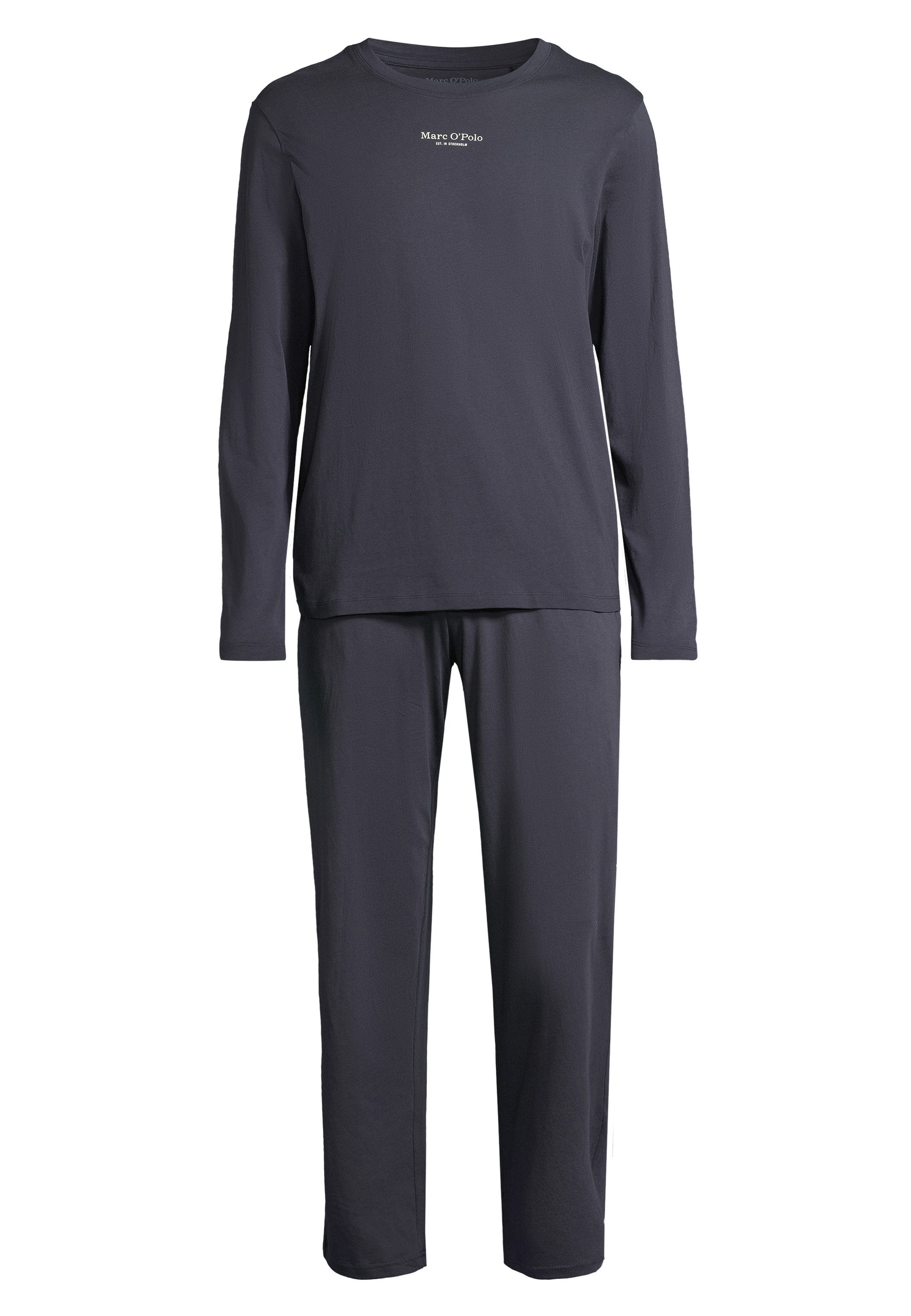 Marc O'Polo Pyjama Mix & Match Organic Cotton (Set, 2 tlg) Schlafanzug - Baumwolle - Atmungsaktiv - Mit Logo-Print auf der Brust
