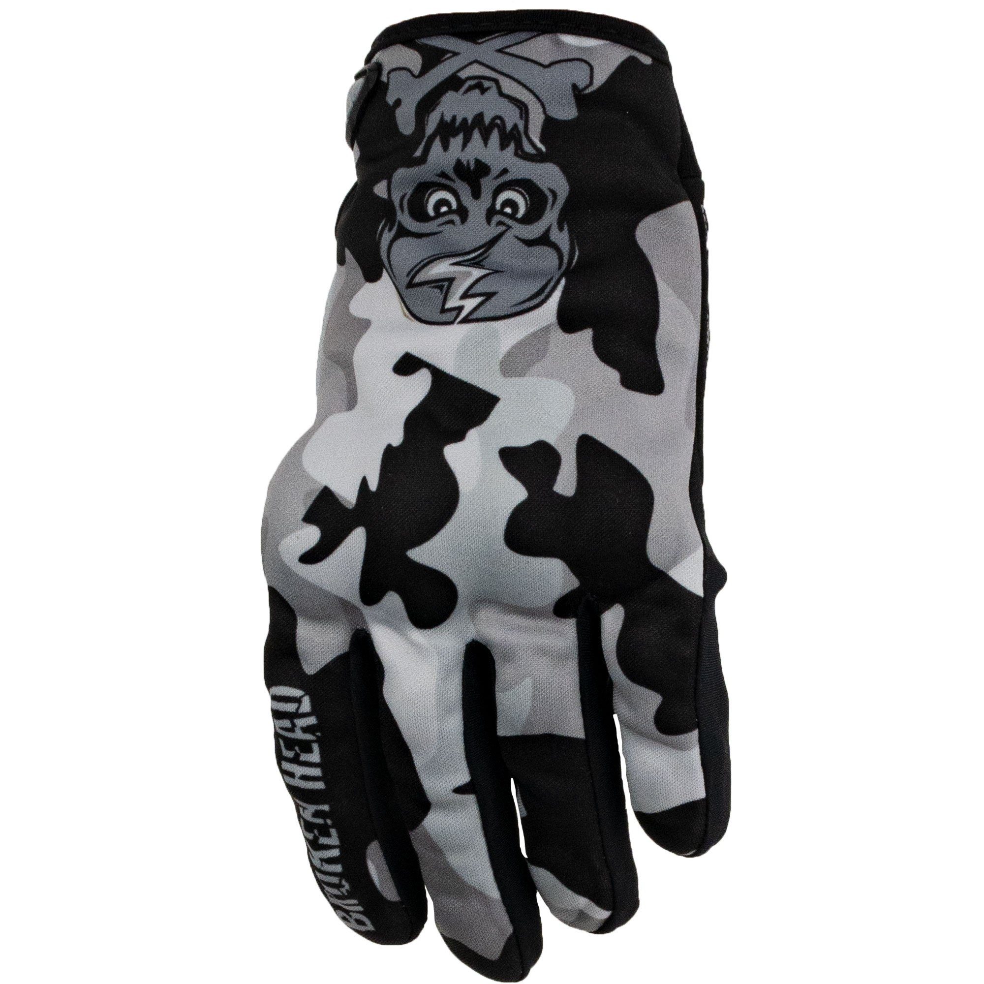 Broken Head Motorradhandschuhe MX-Handschuhe Rebelution Camouflage Grau Weiteneinstellung