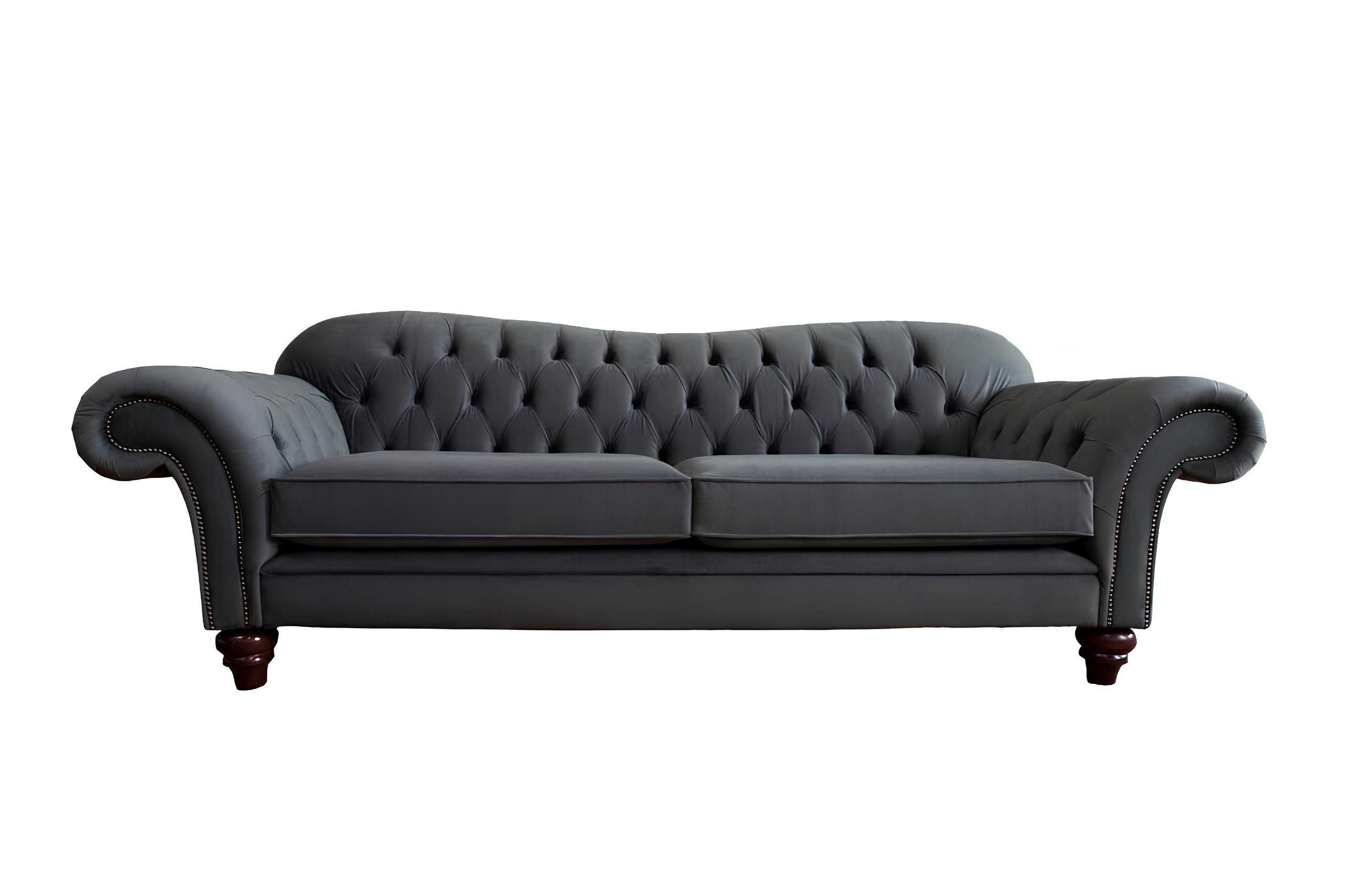 Xlmoebel Chesterfield-Sofa Luxus Sofa im Chesterfield-Design aus hochwertigem Textil, Sofa, Hergestellt in Europa