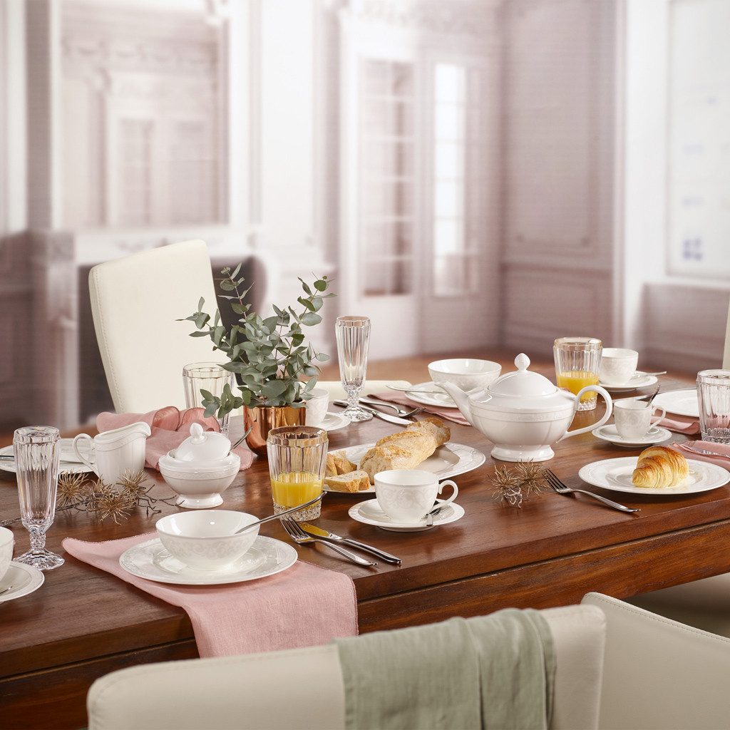 Villeroy & Boch Signature Tasse Gray Pearl Kaffee-/Teeobertasse, 1-tlg., Porzellan, Premium Bone Porcelain, mikrow.- & spülm.sicher, Made in Germany