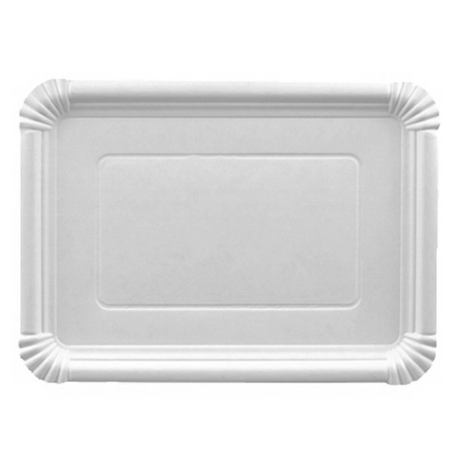 PAPSTAR Einwegteller 250 Teller, Pappe pure eckig 21,5 cm x 29 cm weiss, (250 St), 21,5 cm x 29 cm